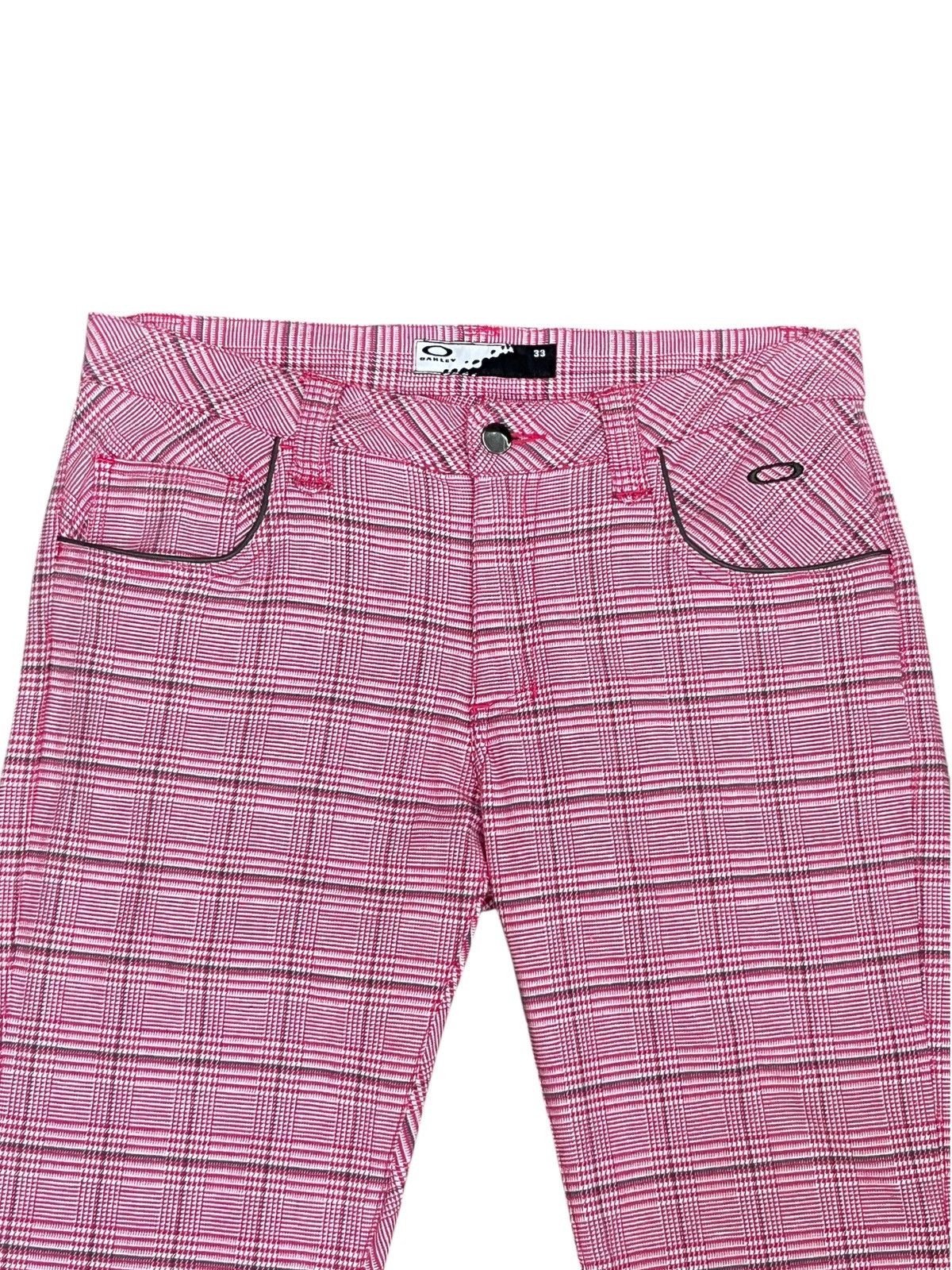 Oakley Vintage Oakley Skull Pink Houndstooth Flare Pants Rare Size 30" / US 8 / IT 44 - 16 Thumbnail