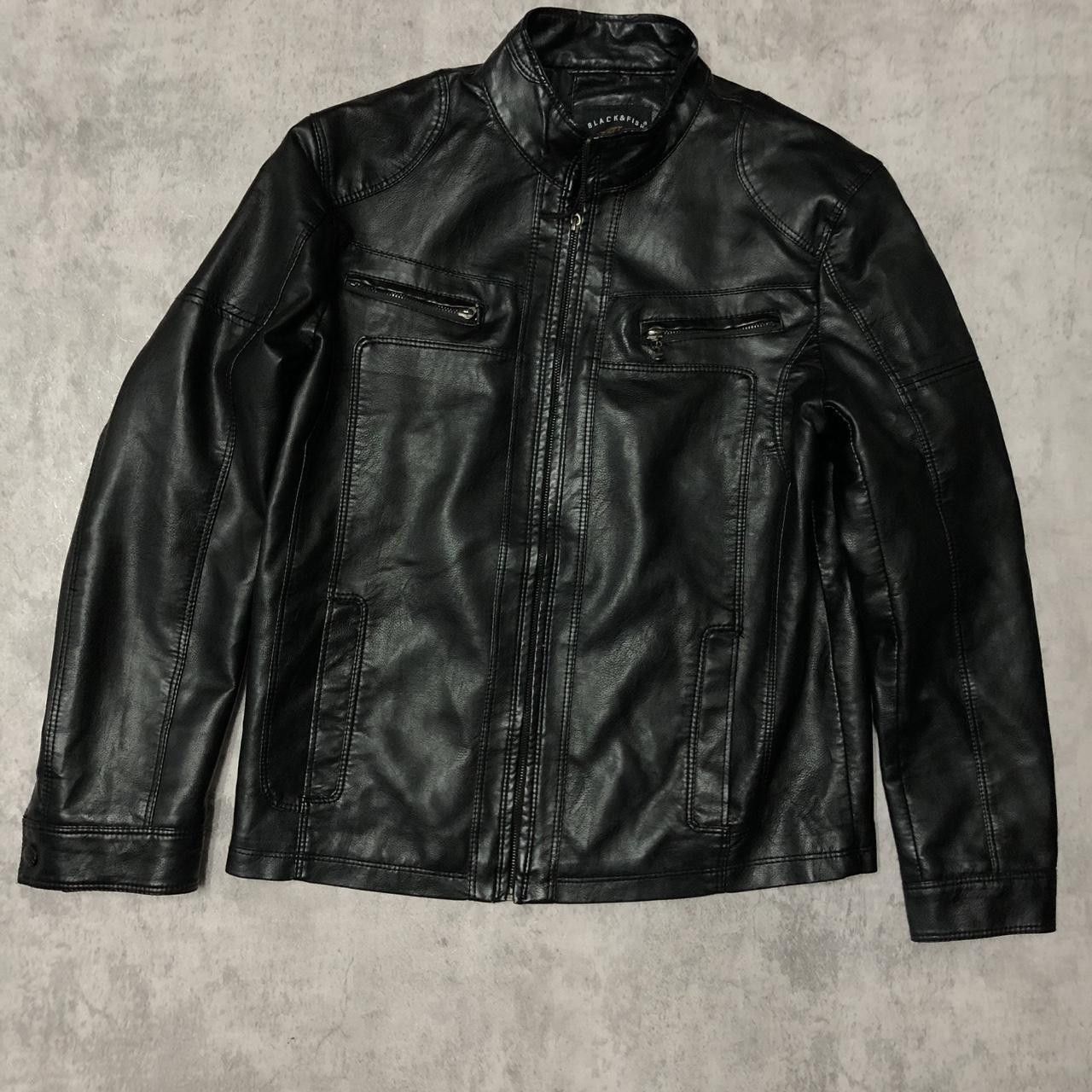 Other Black leather jacket with a unique, worn look #leatherjacket Size ONE SIZE - 1 Thumbnail