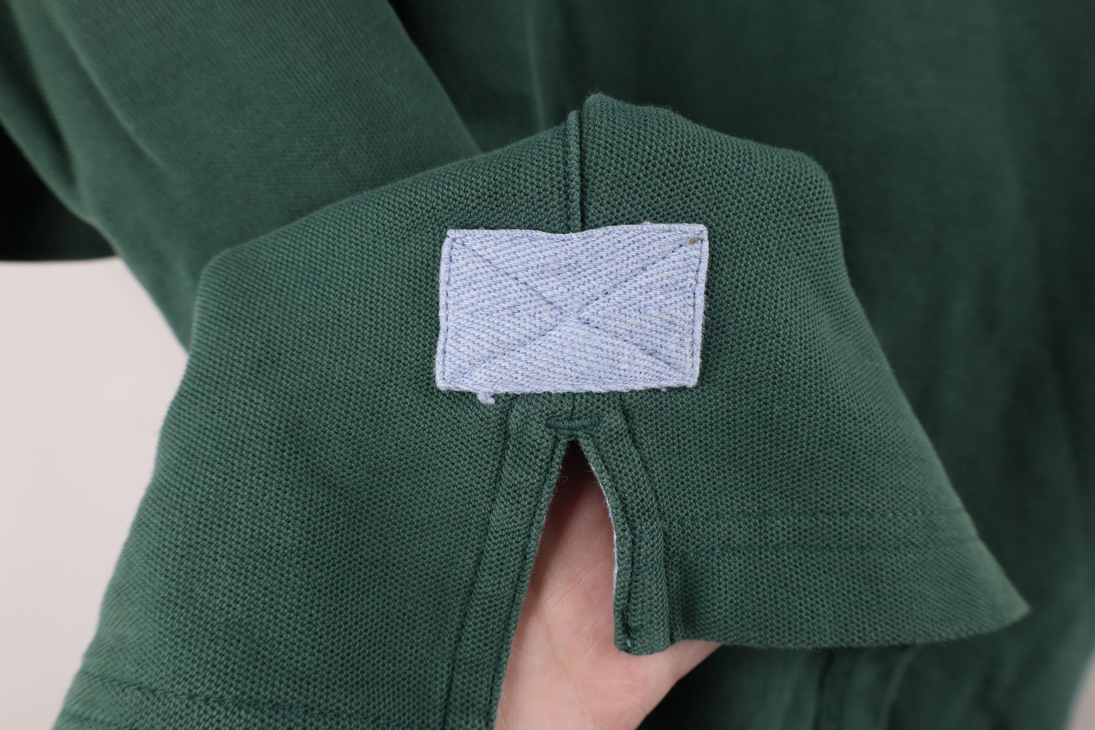 Orvis × Vintage Vintage Orvis Heavyweight Collared Polo Shirt Green Cotton Size US L / EU 52-54 / 3 - 7 Thumbnail