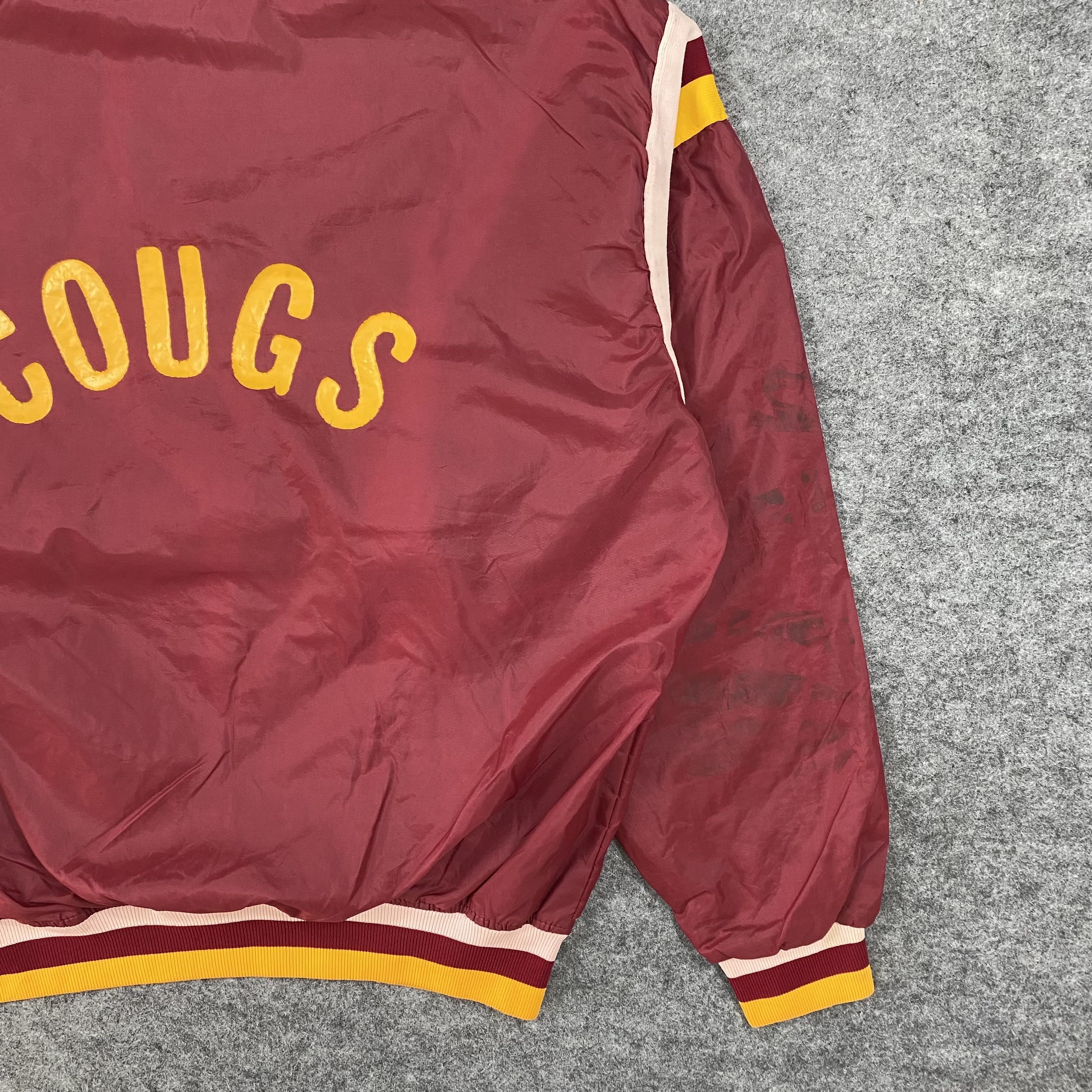 Japanese Brand VTG 70s Betlin Capital Wrestling Cougs Hooded Windbreak-J579 Size US XL / EU 56 / 4 - 9 Thumbnail