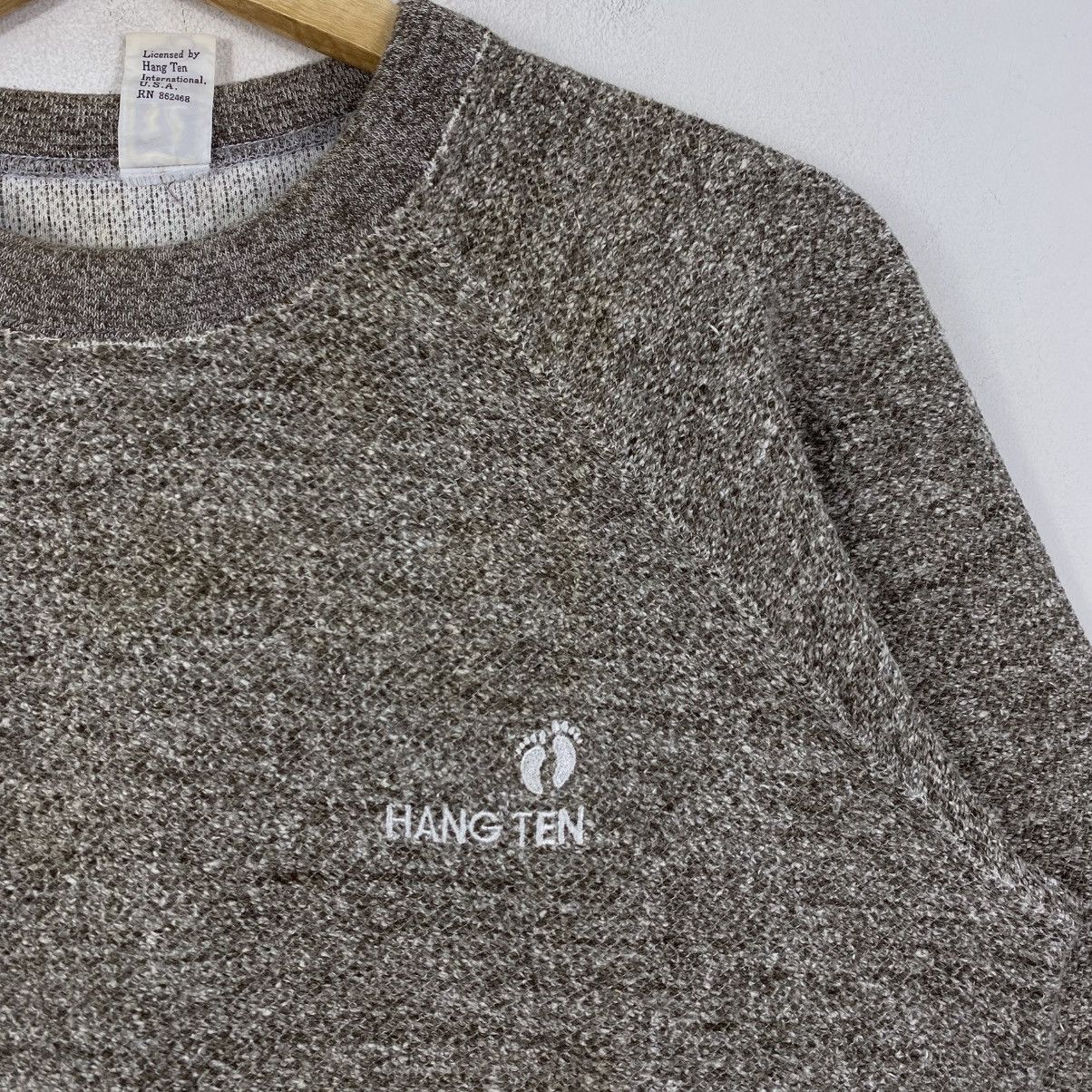 Hang Ten VTG 90s Hang Ten Salt & Pepper Raglan Sweatshirt M Heather Size US M / EU 48-50 / 2 - 4 Thumbnail
