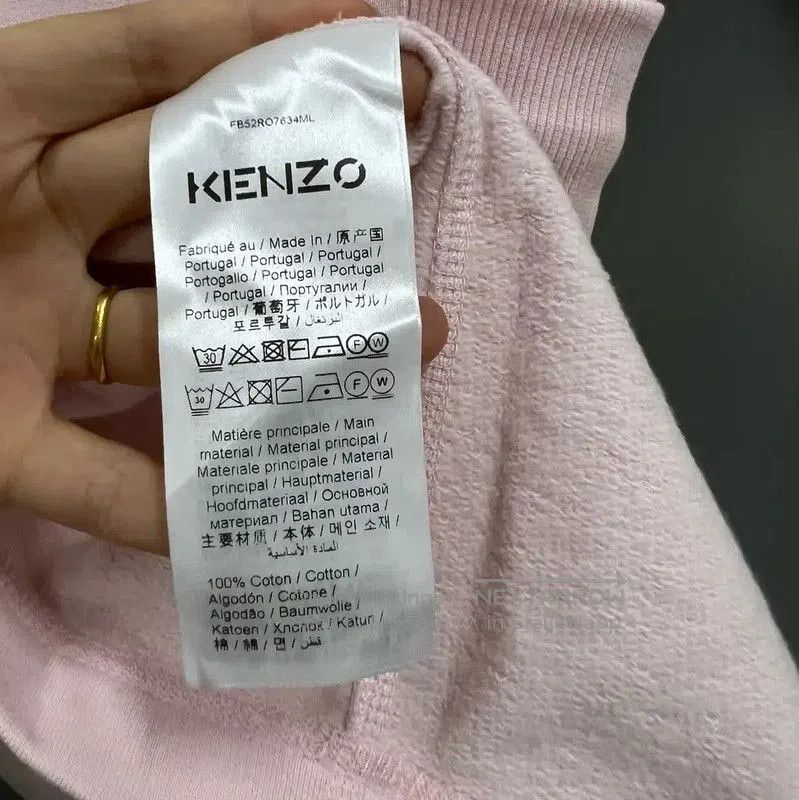 Kenzo KENZO Pink Cotton Short Sleeve Dress . Size XS / US 0-2 / IT 36-38 - 3 Thumbnail