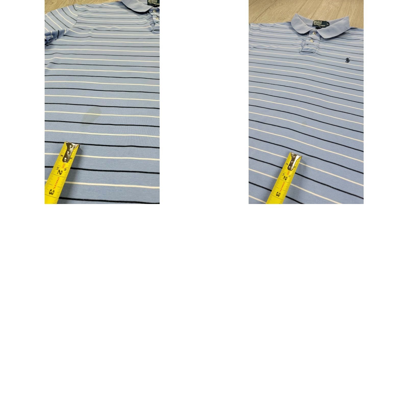 Polo Ralph Lauren VINTAGE Polo Ralph Lauren Polo Shirt XL Blue Striped Rugby Mens Size US XL / EU 56 / 4 - 8 Thumbnail