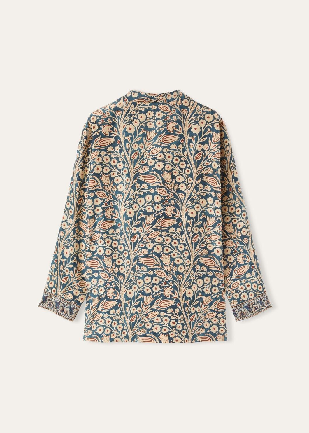 Loro Piana o1srvl11e0725 FAN8162 Jameela Silk Shirt in Multicolor Size L / US 10 / IT 46 - 6 Thumbnail
