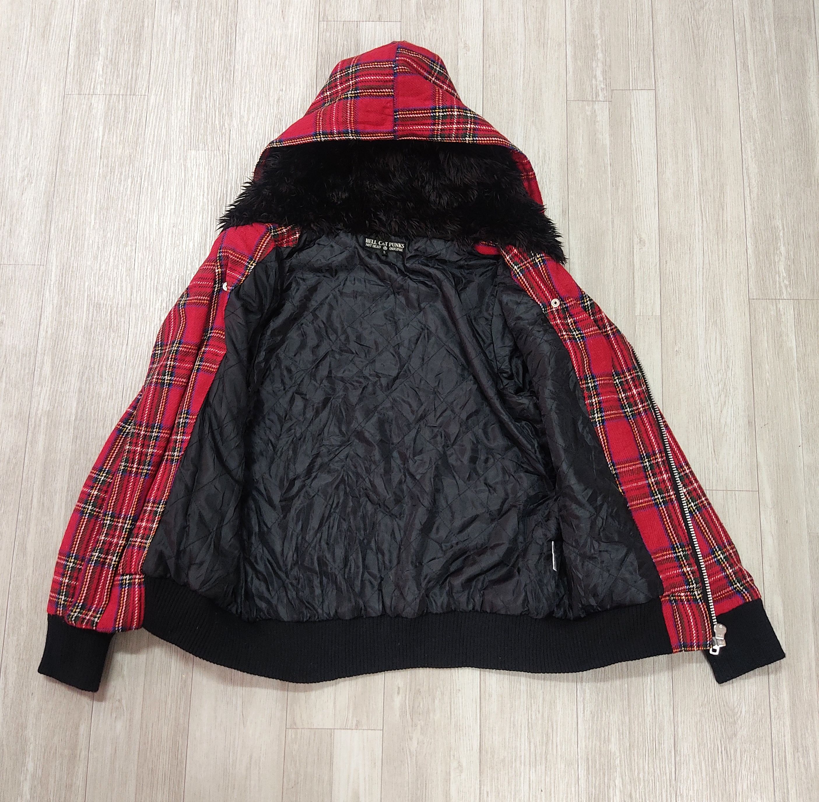 Beauty Beast HELL'S CAT PUNK Sex Pistols Inspired Tartan Hooded Jacket Size XS / US 0-2 / IT 36-38 - 9 Thumbnail
