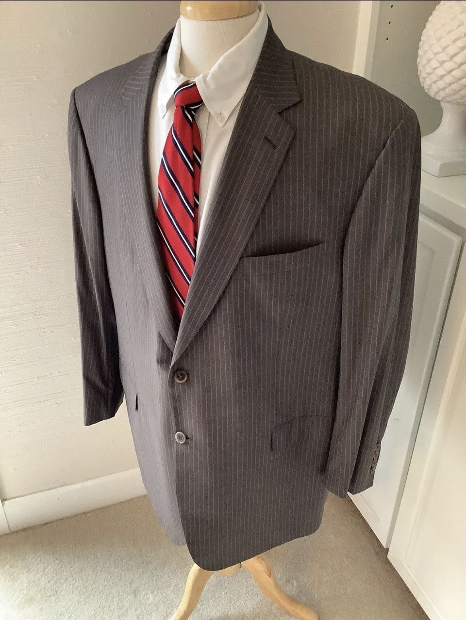 Brioni Brioni Blazer Size 52L Wool Striped Two Button Double Vent Size 52L - 6 Thumbnail