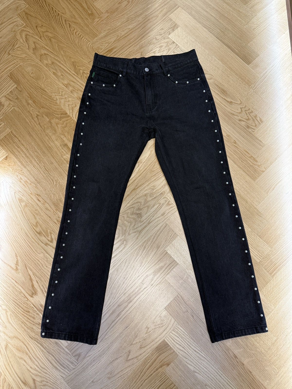 Pleasures Pleasures Bling 5 Pocket Black Denim Size US 32 / EU 48 - 1 Thumbnail