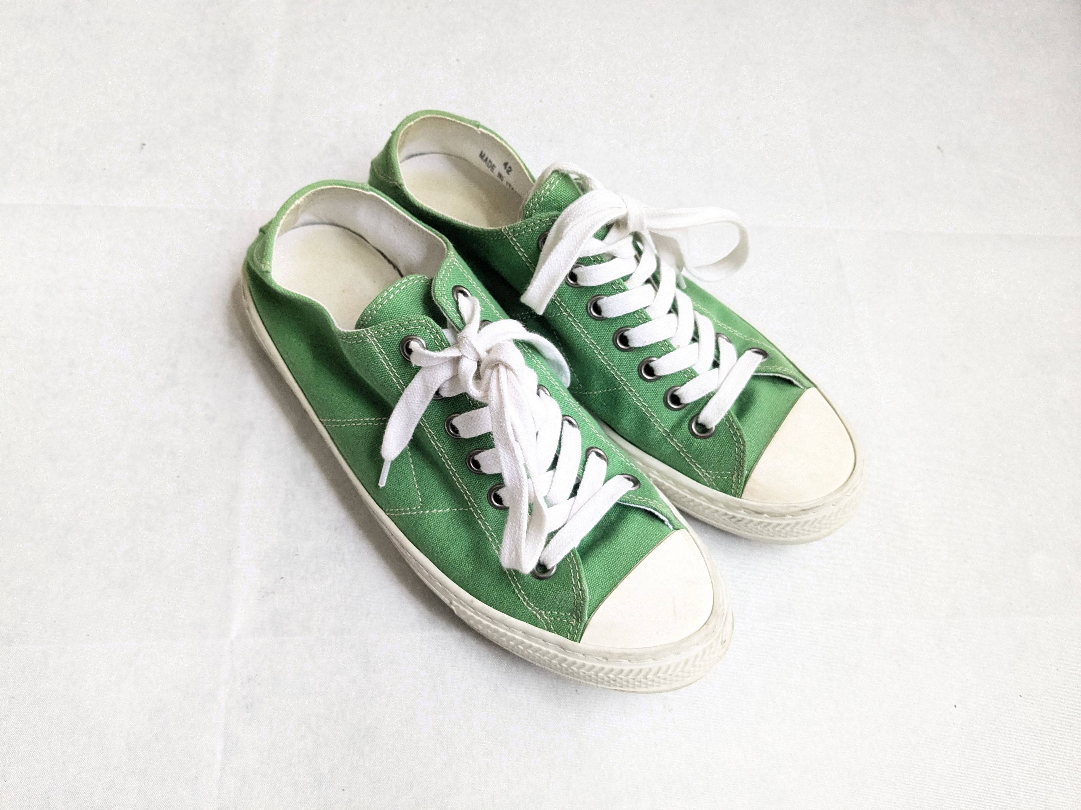 Maison Margiela - Logo Chunky Low Top Platform Sneakers in Green Maison Margiela Sprinters Sneakers - Green|S58WS0267P8390HA880 main image 2