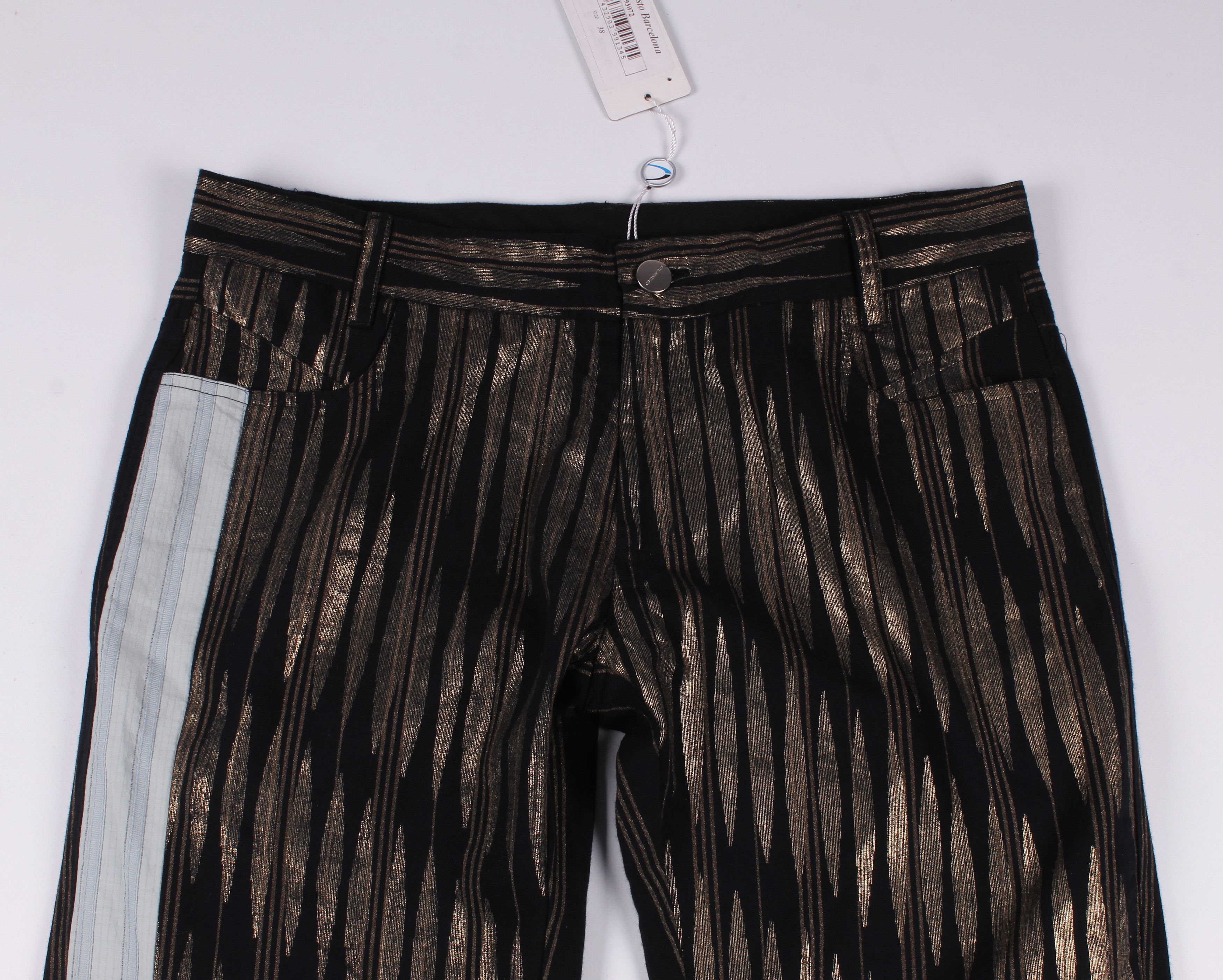 Custo Barcelona Custo Barcelona Y2K Shiny Boot Cut Pants Trousers Size 30" / US 8 / IT 44 - 2 Thumbnail