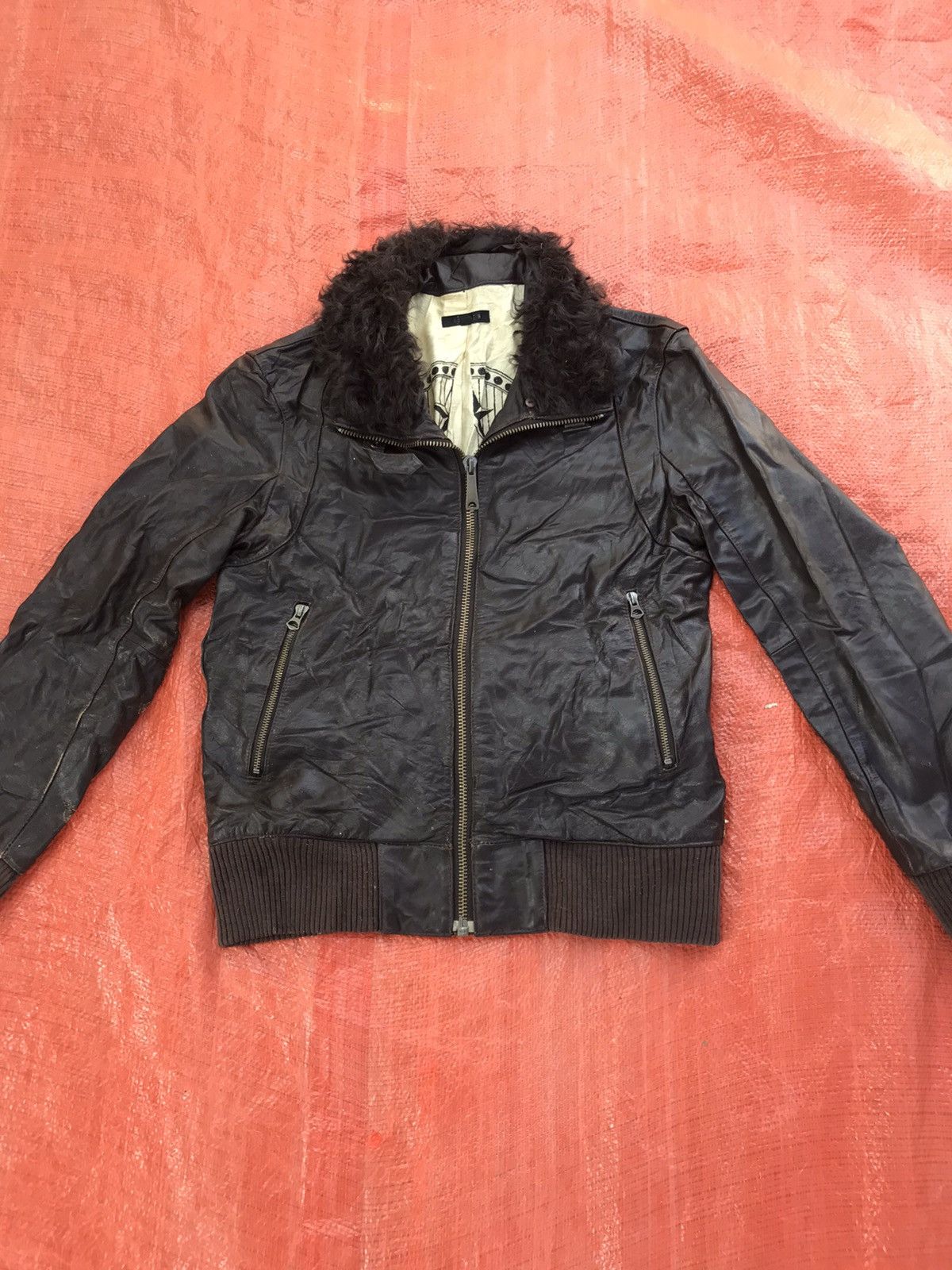 Japanese Brand × Jun Takahashi JUN MEN RACING LEATHER JACKET BIKER Size US S / EU 44-46 / 1 - 2 Thumbnail