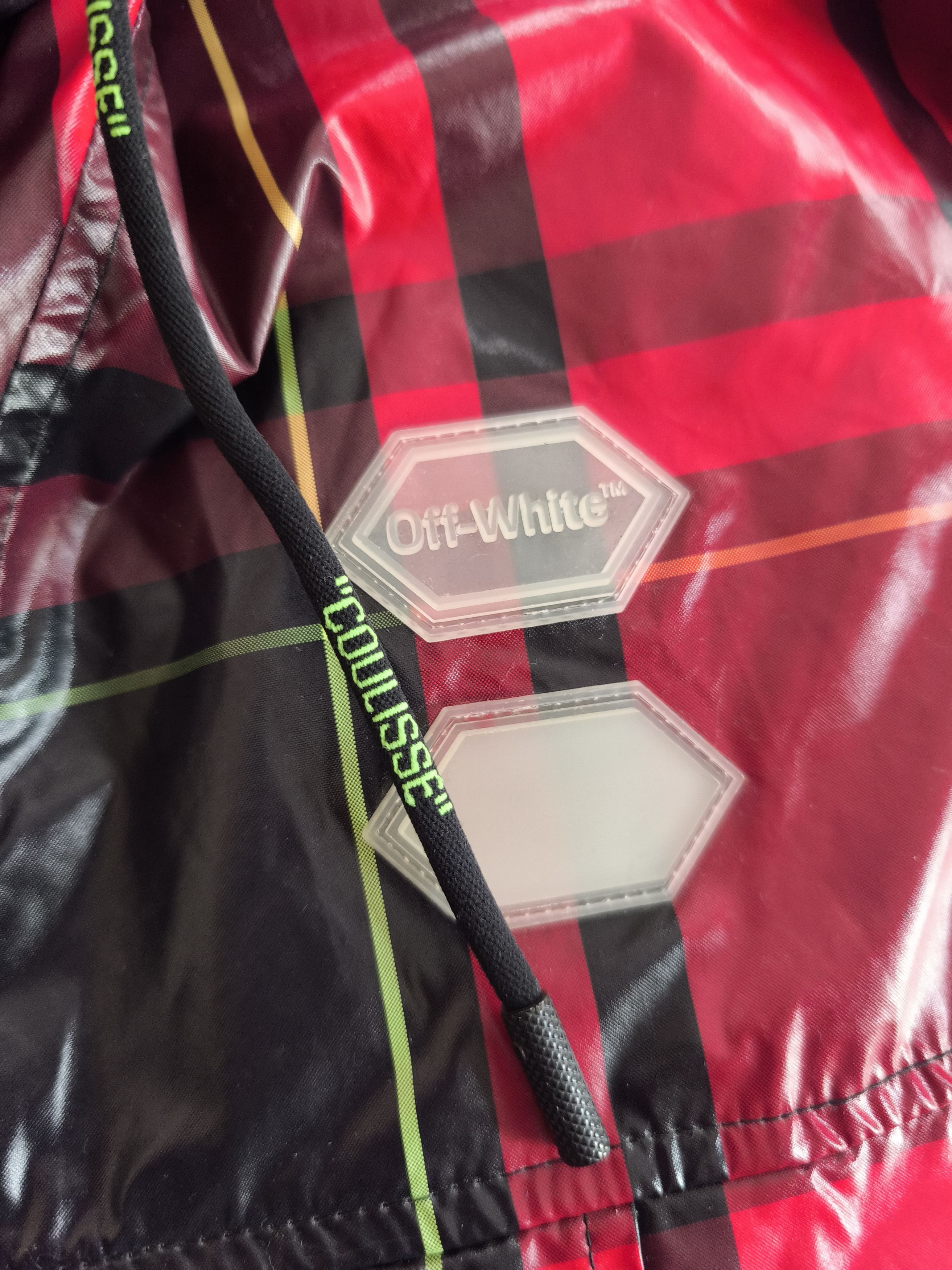 Off-White Off-White Red Checked Anorak Jacket - 19ss Size US M / EU 48-50 / 2 - 7 Thumbnail