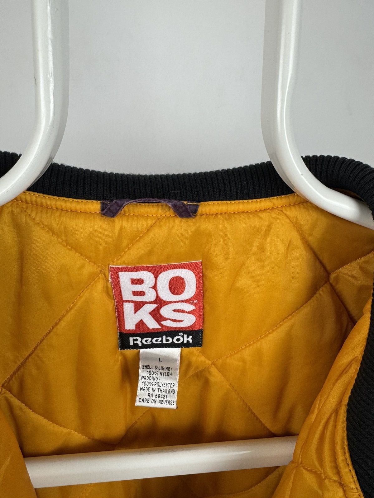 Reebok Vintage Reebok BOKS Big Logo Oversized Bomber Jacket Size US L / EU 52-54 / 3 - 7 Thumbnail