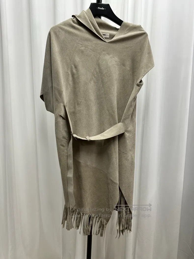 Junya Watanabe Junya Watanabe Asymmetrical Suede Dress Size S / US 4 / IT 40 - 2 Thumbnail