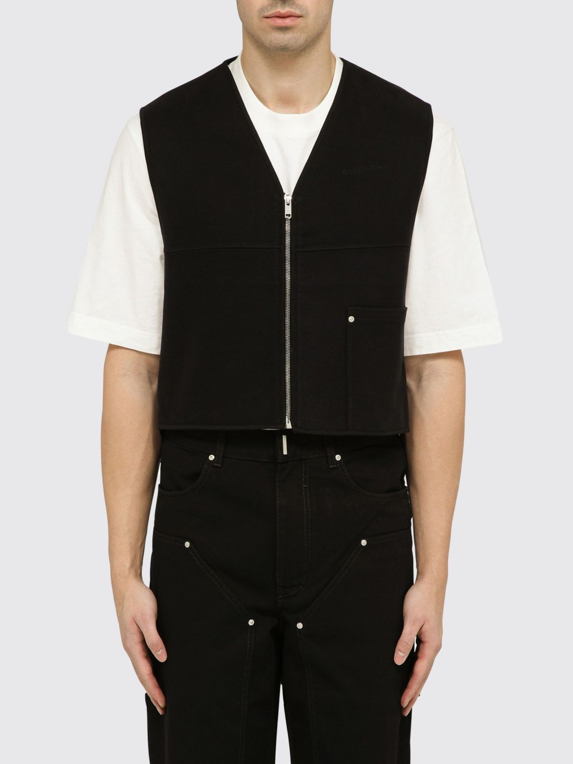 image of Givenchy Suit Vest Men Black (Size Small)