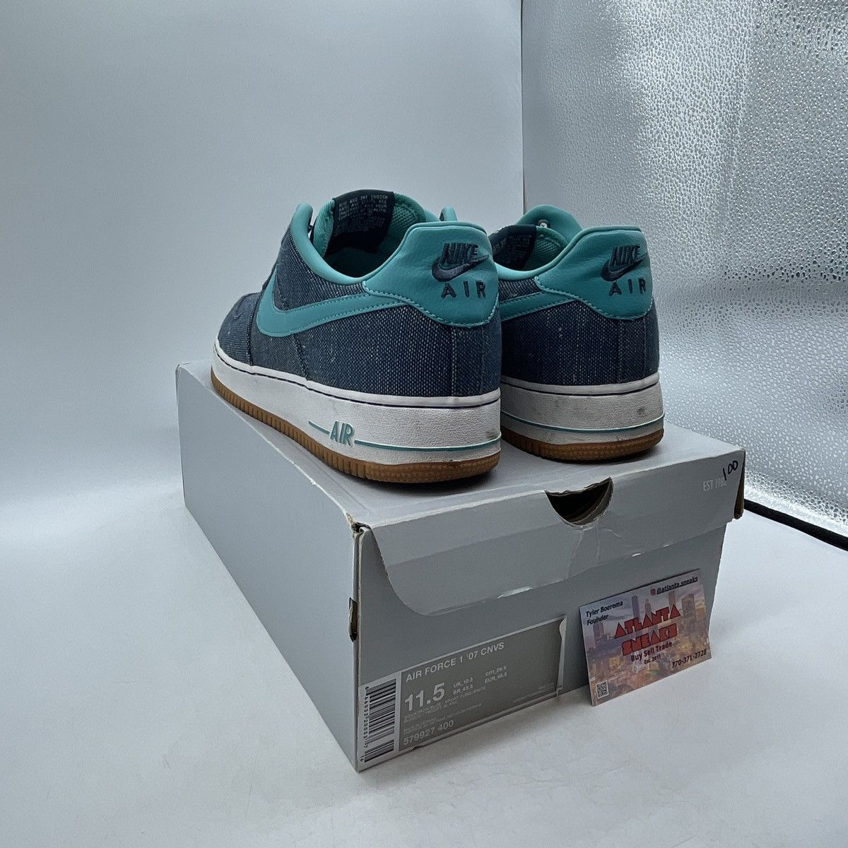 Nike Air Force 1 canvas Size US 11.5 / EU 44-45 - 4 Thumbnail
