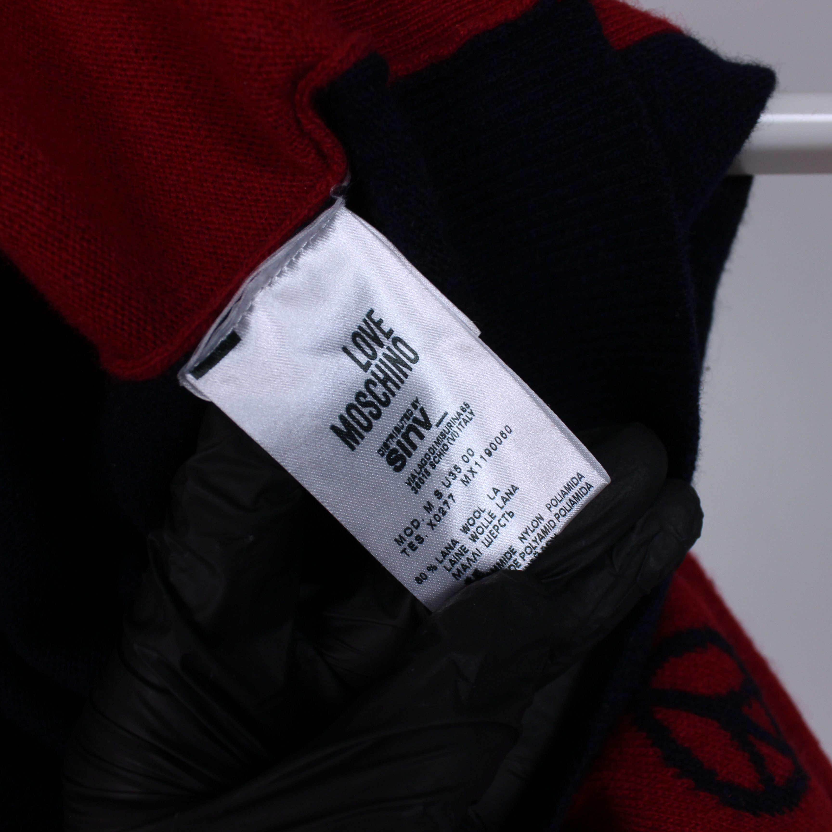 Love Machine Love Moschino sweater wool rarity M L logo Size US L / EU 52-54 / 3 - 4 Thumbnail