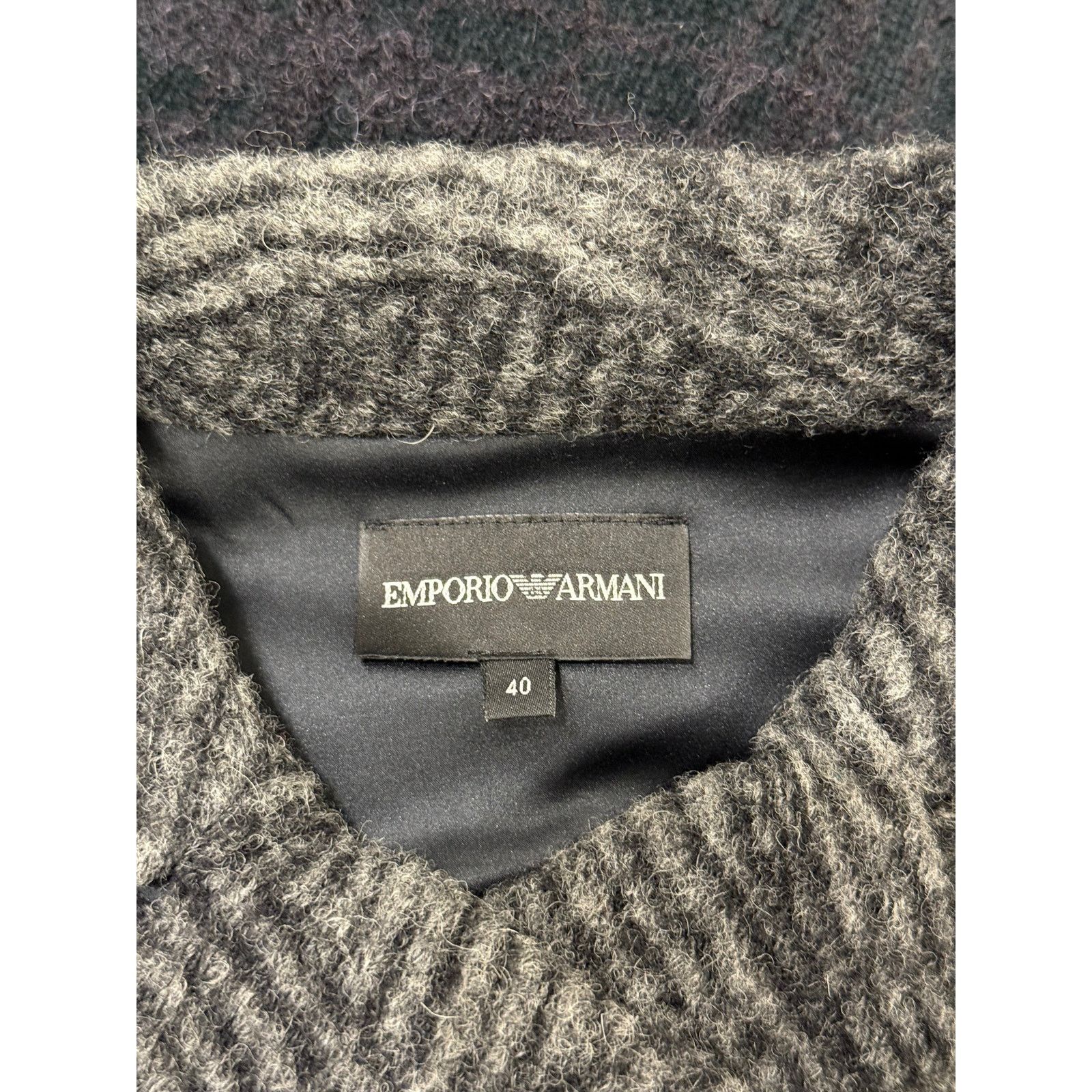 Giorgio Armani 2000s Emporio Armani wool sample textured geometric jacket Size US XS / EU 42 / 0 - 7 Thumbnail