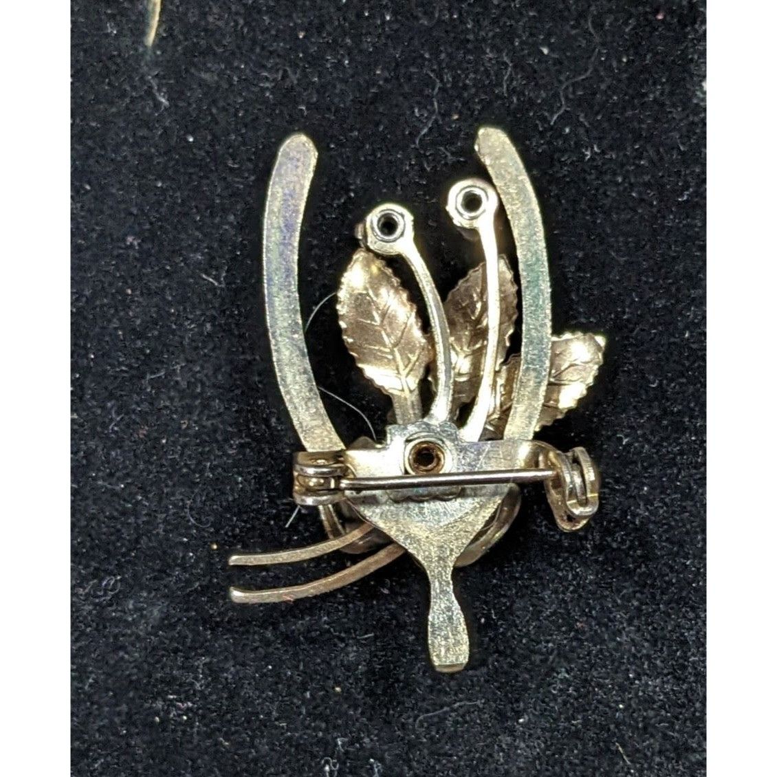 Other Vintage Floral Wishbone Silver And Gold Tone Brooch Size ONE SIZE - 4 Thumbnail