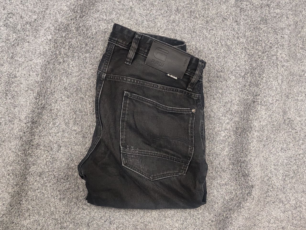 G-Star G Star Raw Alum Relaxed Straight Fit Distressed Denim Jeans Size US 31 - 1 Thumbnail