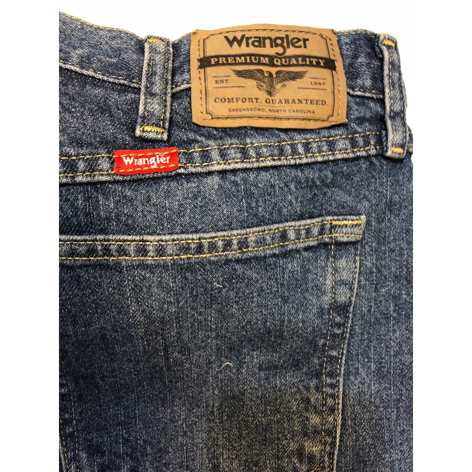 Wrangler Mens blue denim wrangler jeans Size US 40 / EU 56 - 6 Thumbnail