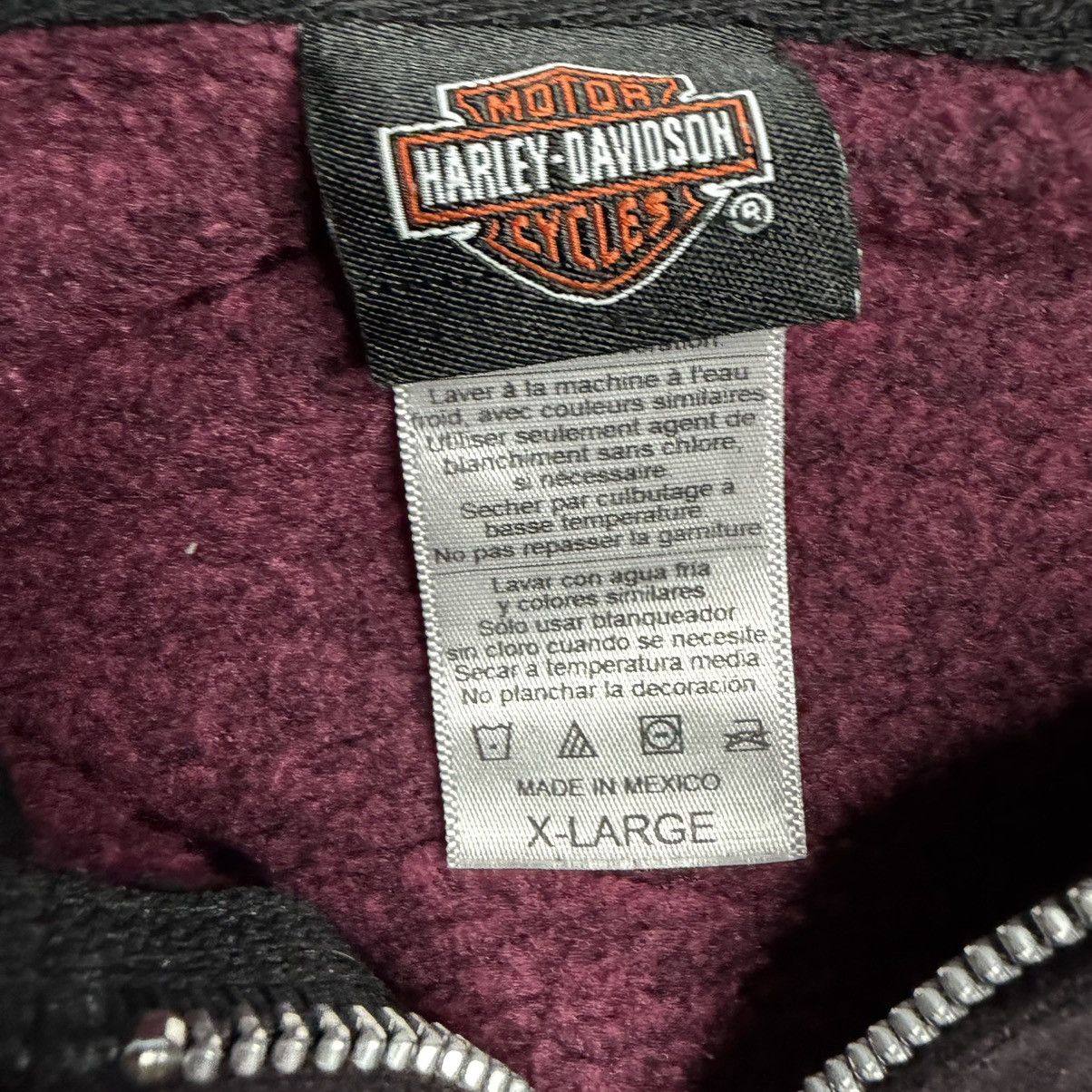 Harley Davidson Harley Davidson y2k women's zip up hoodie Size XL / US 12-14 / IT 48-50 - 2 Thumbnail