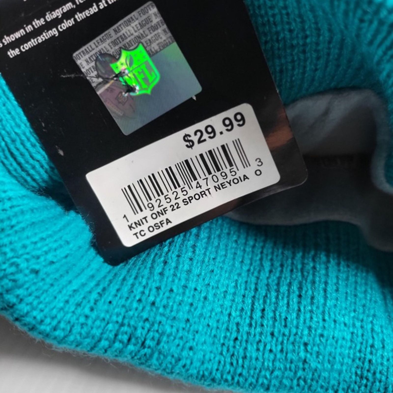 Other NWT Miami Dolphins Sports Knit Pom Beanie Fleece Lined Size ONE SIZE - 4 Thumbnail