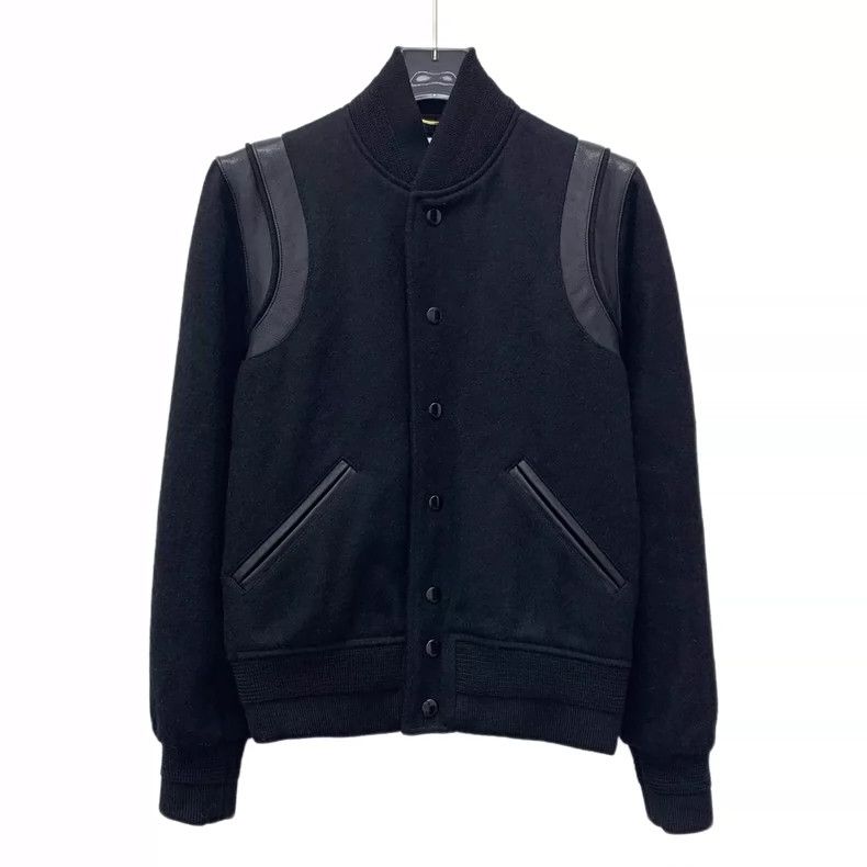 Saint Laurent Paris Saint Laurent Paris size 36 Black wool stand-up collar sin Size XS / US 0-2 / IT 36-38 - 1 Thumbnail