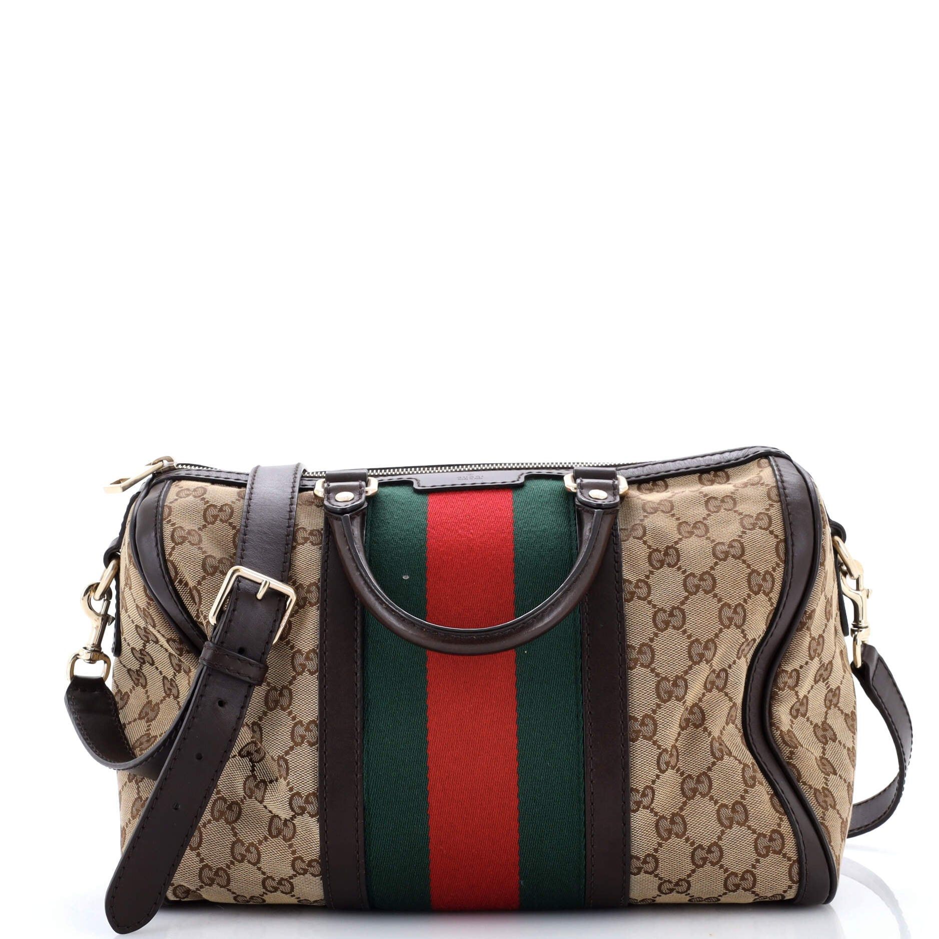 Gucci Vintage Web Boston Bag Size ONE SIZE - 1 Thumbnail