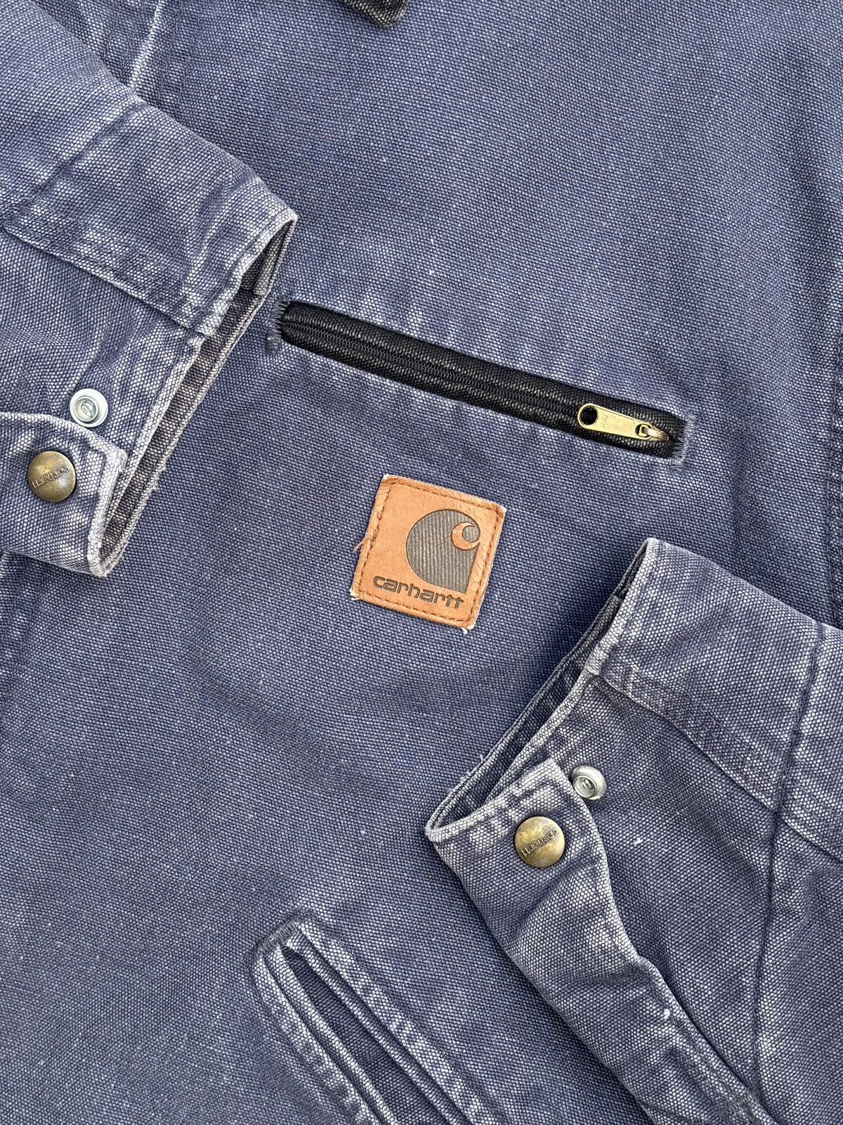Carhartt ❌SOLD❌ VTG 2001 Petrol Blue Carhartt Detroit Jacket J64 PTL Size US M / EU 48-50 / 2 - 2 Thumbnail