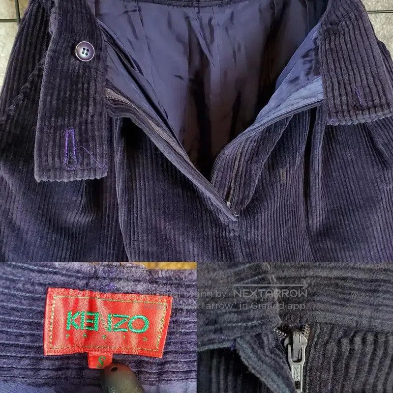 Kenzo KENZO Purple Cotton Asymmetrical Casual Pants . Size 23" - 3 Thumbnail
