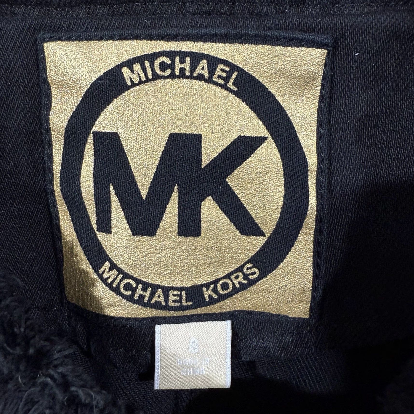 Michael Kors Michael Kors Jacket Blazer Womens 8 Black Denim Chain Fringe Short Casual Designer Classic Full Zip? Snap Size 30" / US 8 / IT 44 - 7 Thumbnail