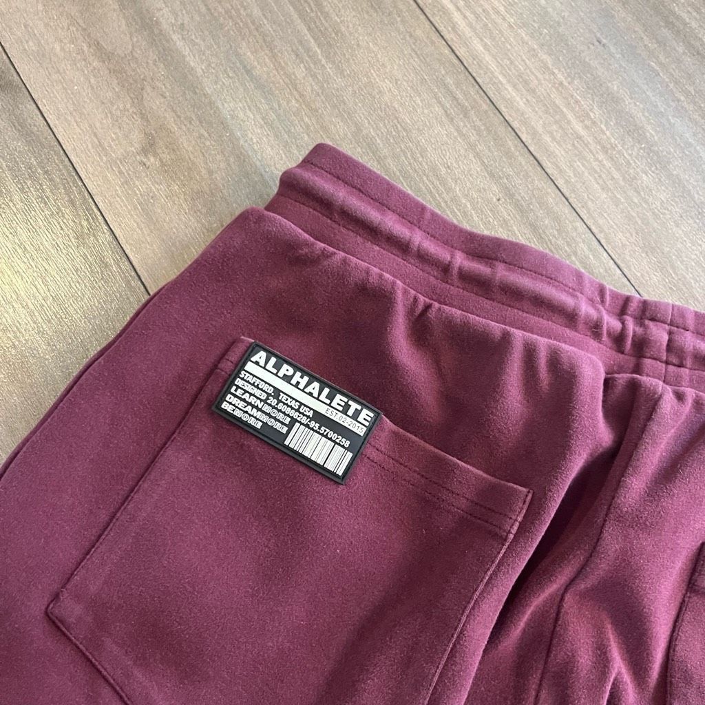 Lululemon Alphalete Burgundy Athletic Workout Joggers Men Medium Bin I Size US 32 / EU 48 - 6 Thumbnail