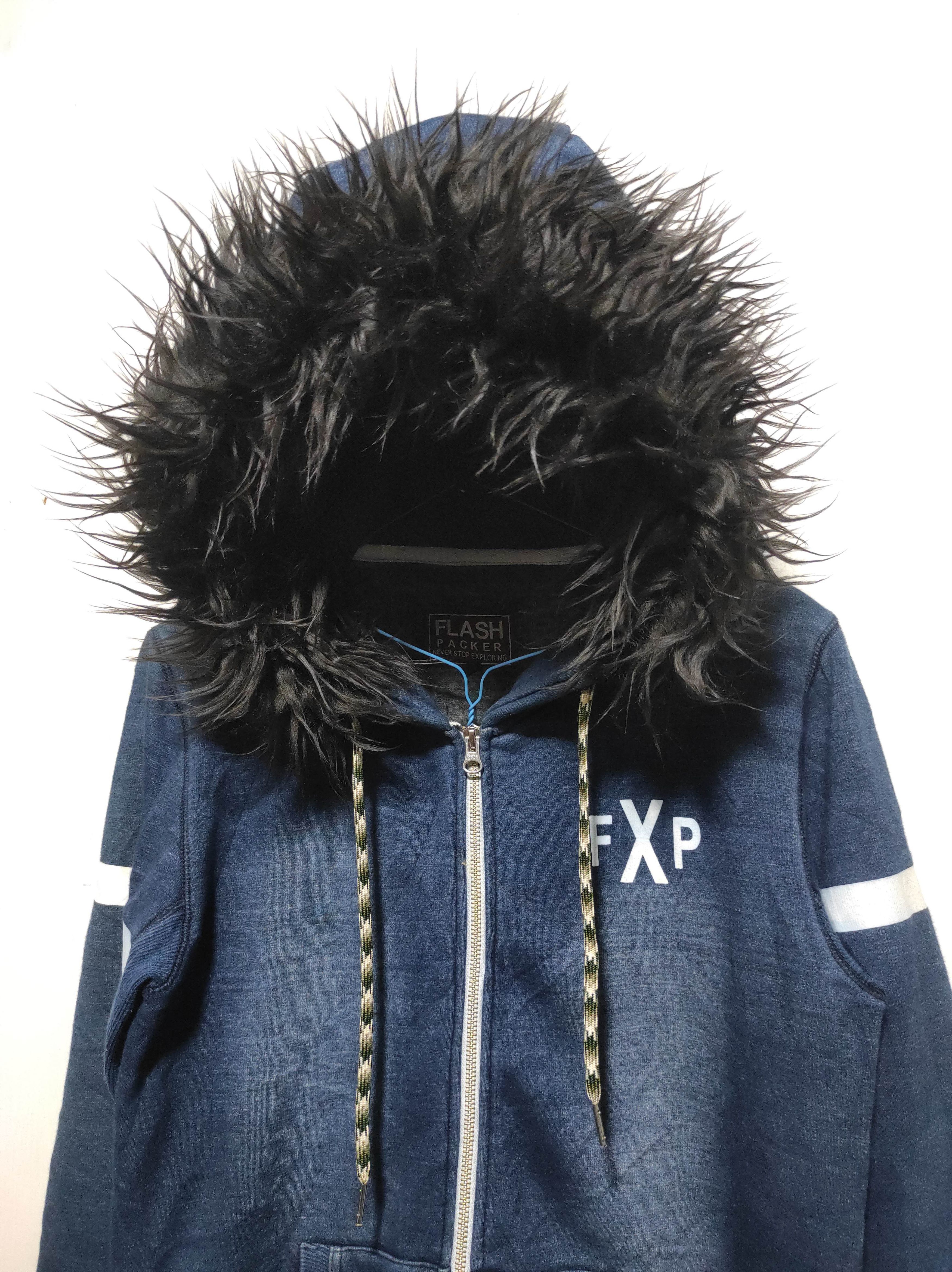 Japanese Brand Flash Packer Sherpa Denim Double Zip fur hoodie LGB style Size US M / EU 48-50 / 2 - 15 Thumbnail