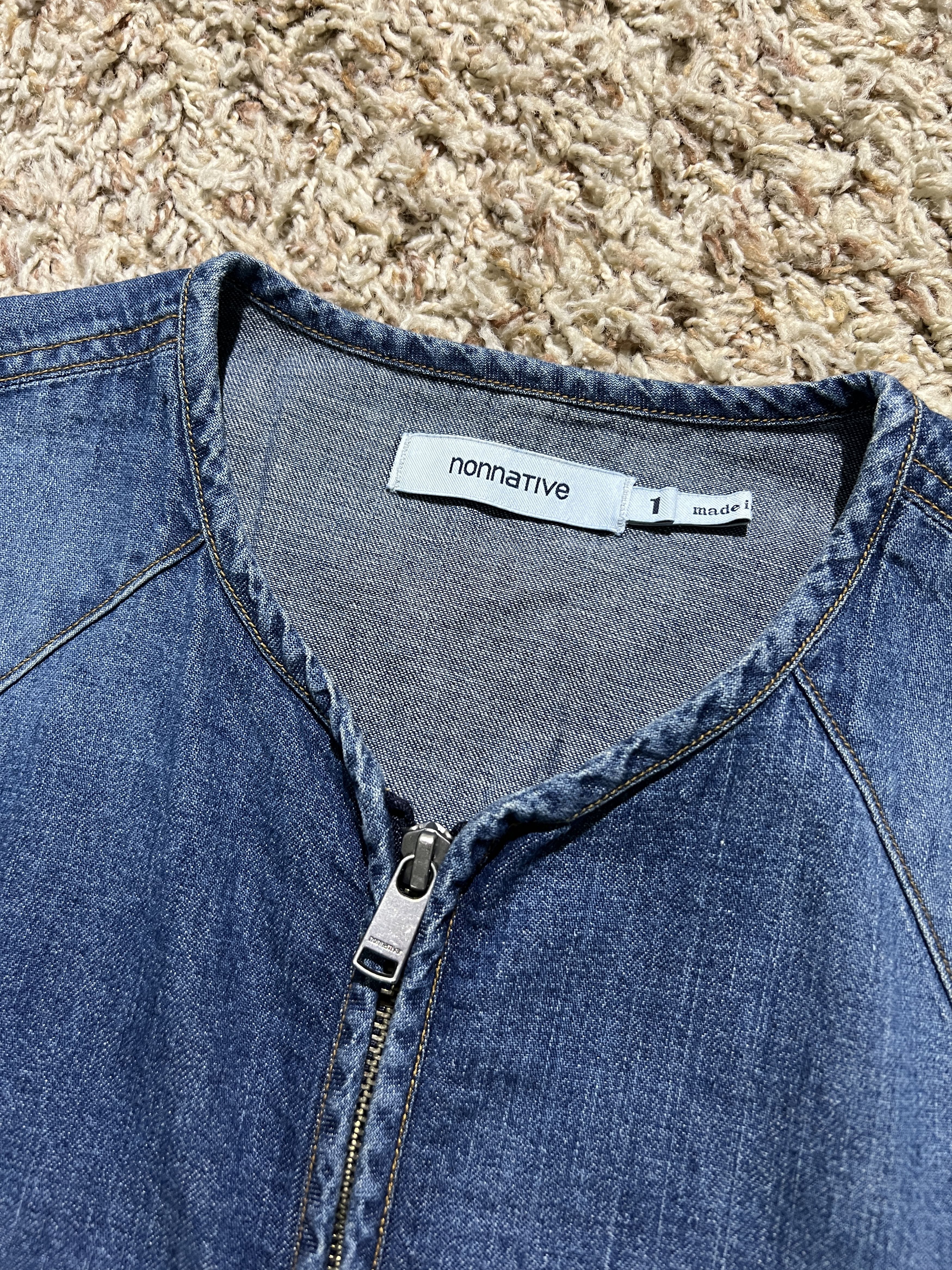 Nonnative nonnative TRUCKER L/S SHIRT JACKET COTTON 7.5oz DENIM Size US S / EU 44-46 / 1 - 2 Thumbnail