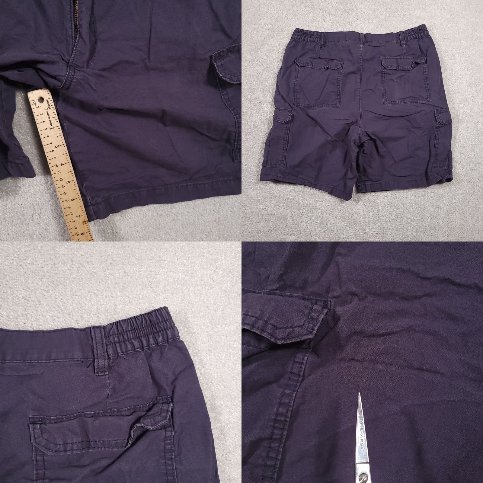 Wrangler VINTAGE Wrangler Cargo Shorts Mens 38 Blue Outdoor Utility Work Camp Actual 36X7.5 Size US 38 / EU 54 - 8 Thumbnail