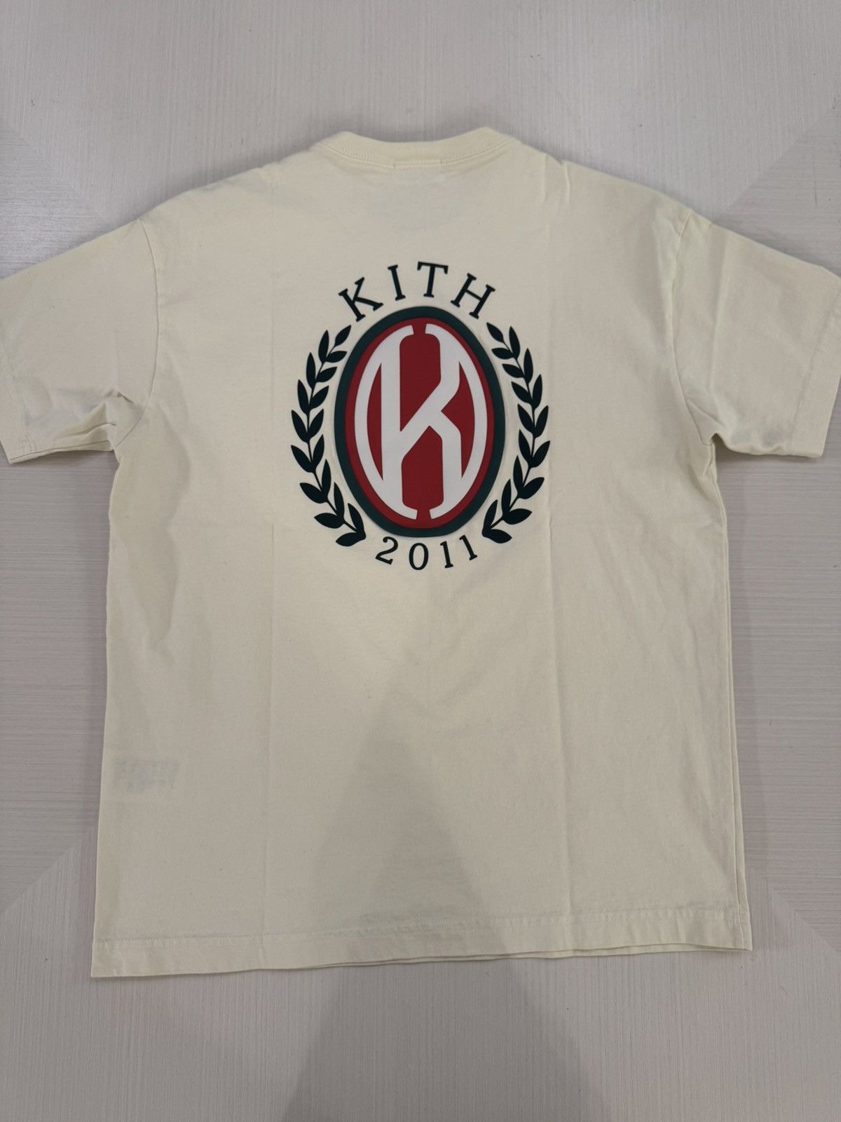 Kith Kith K shield pocket tee sandrift size XS used spring 2025 Size US XS / EU 42 / 0 - 2 Thumbnail