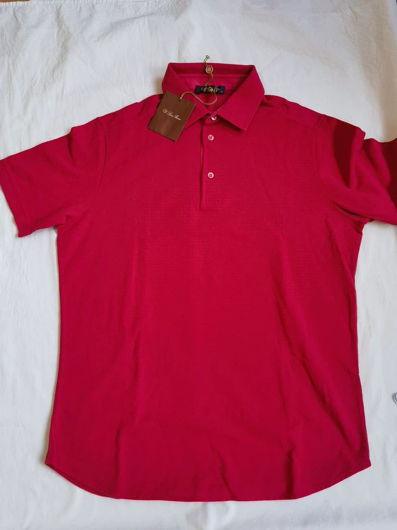 Loro Piana LORO PIANA Watermelon red short sleeves Size US S / EU 44-46 / 1 - 3 Thumbnail