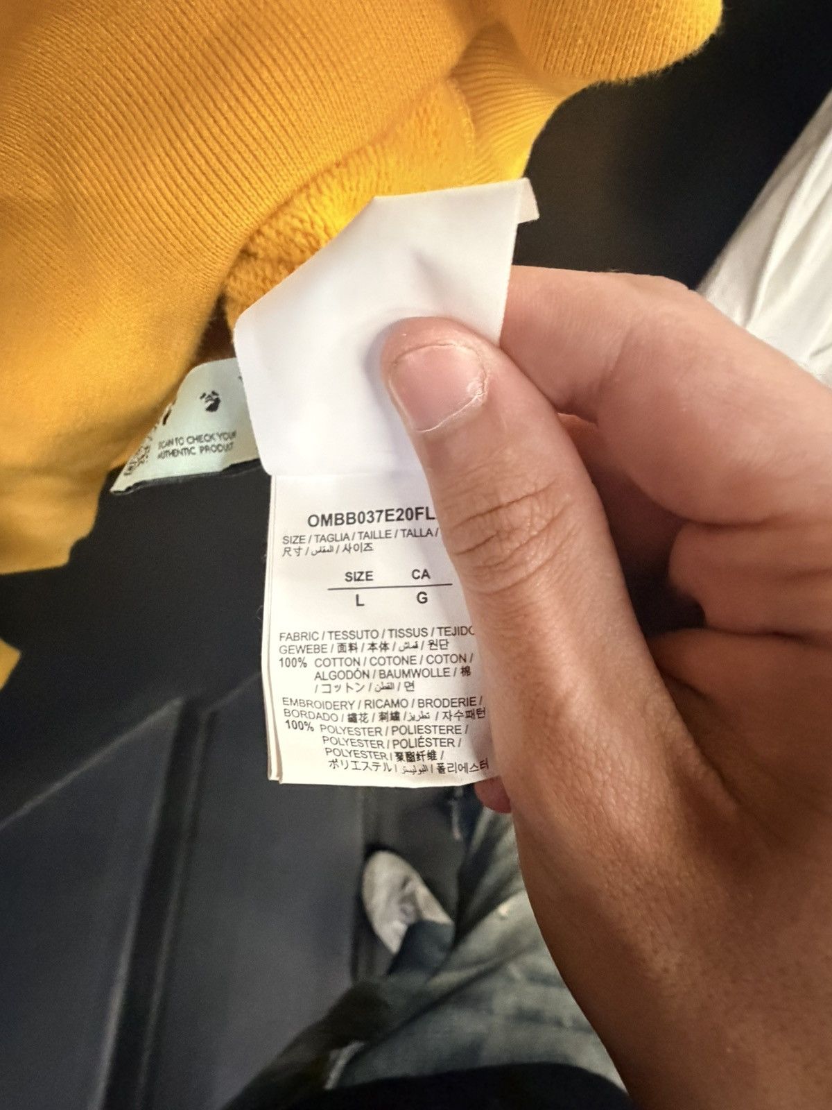 Off-White Off white Hand Hoodie Size US L / EU 52-54 / 3 - 6 Thumbnail