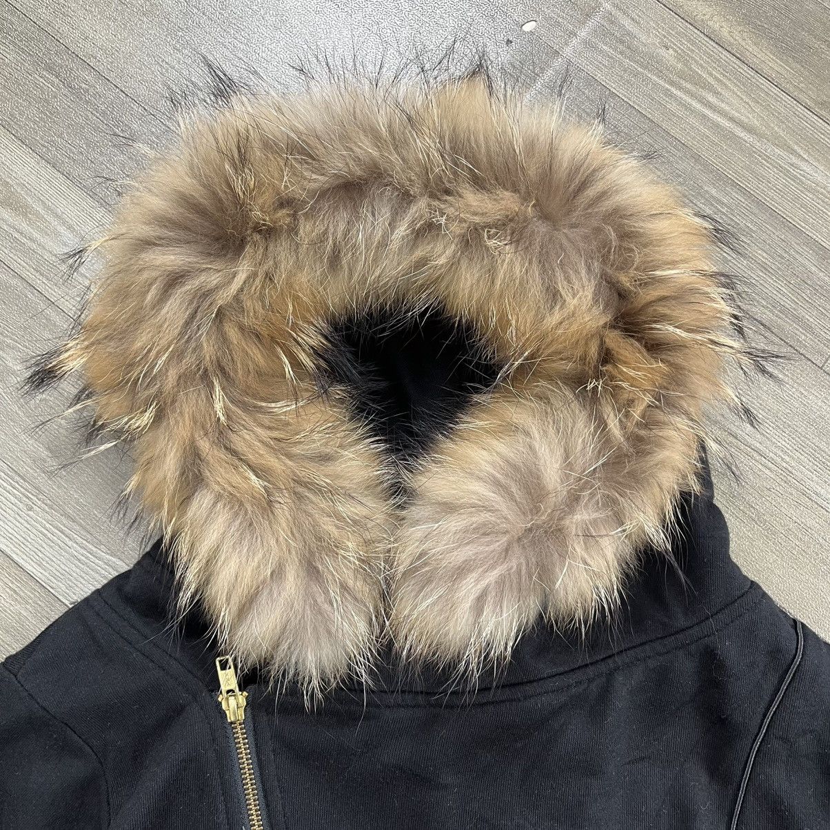 If Six Was Nine 2000s Autumn x Earth Asymmetrical Lgb Style Zip Fur Hoodie Size US M / EU 48-50 / 2 - 6 Thumbnail