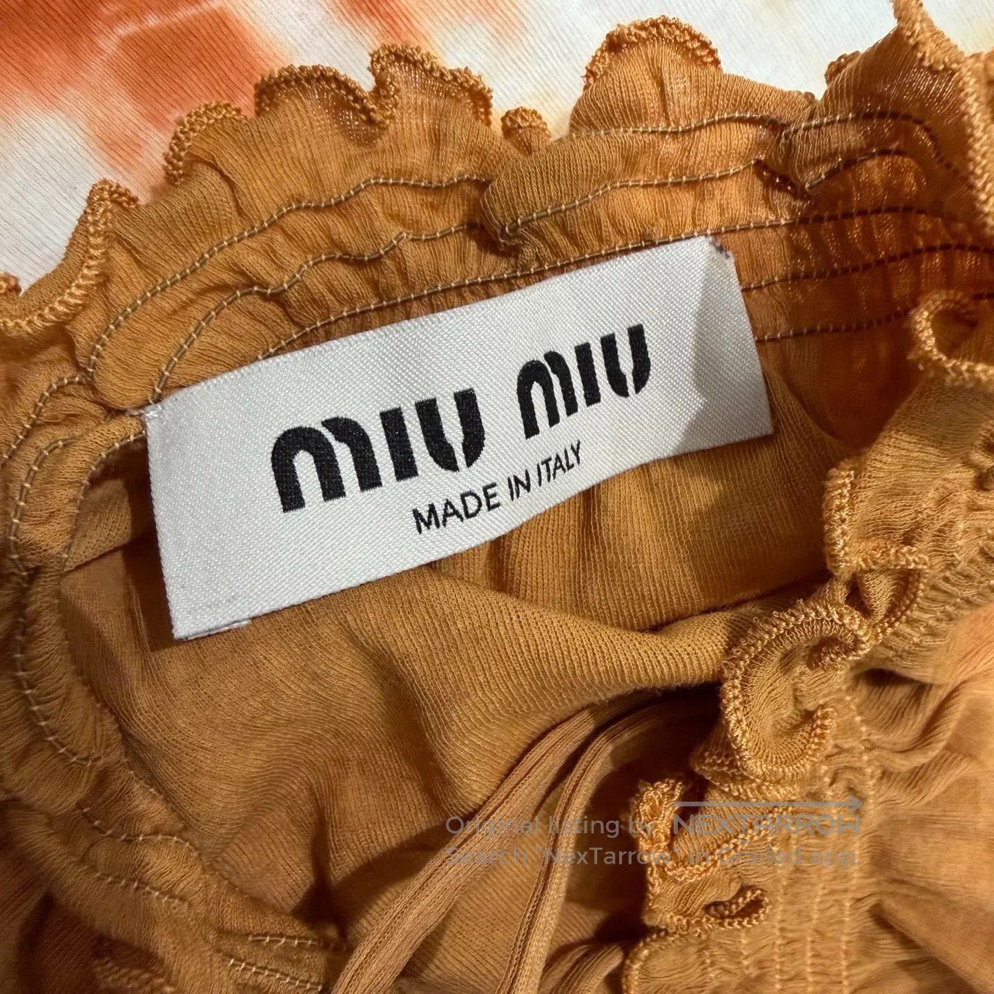 Miu Miu MiuMiu Small Logo Vintage Tie-Dye Skirt. Size 30" / US 8 / IT 44 - 5 Thumbnail