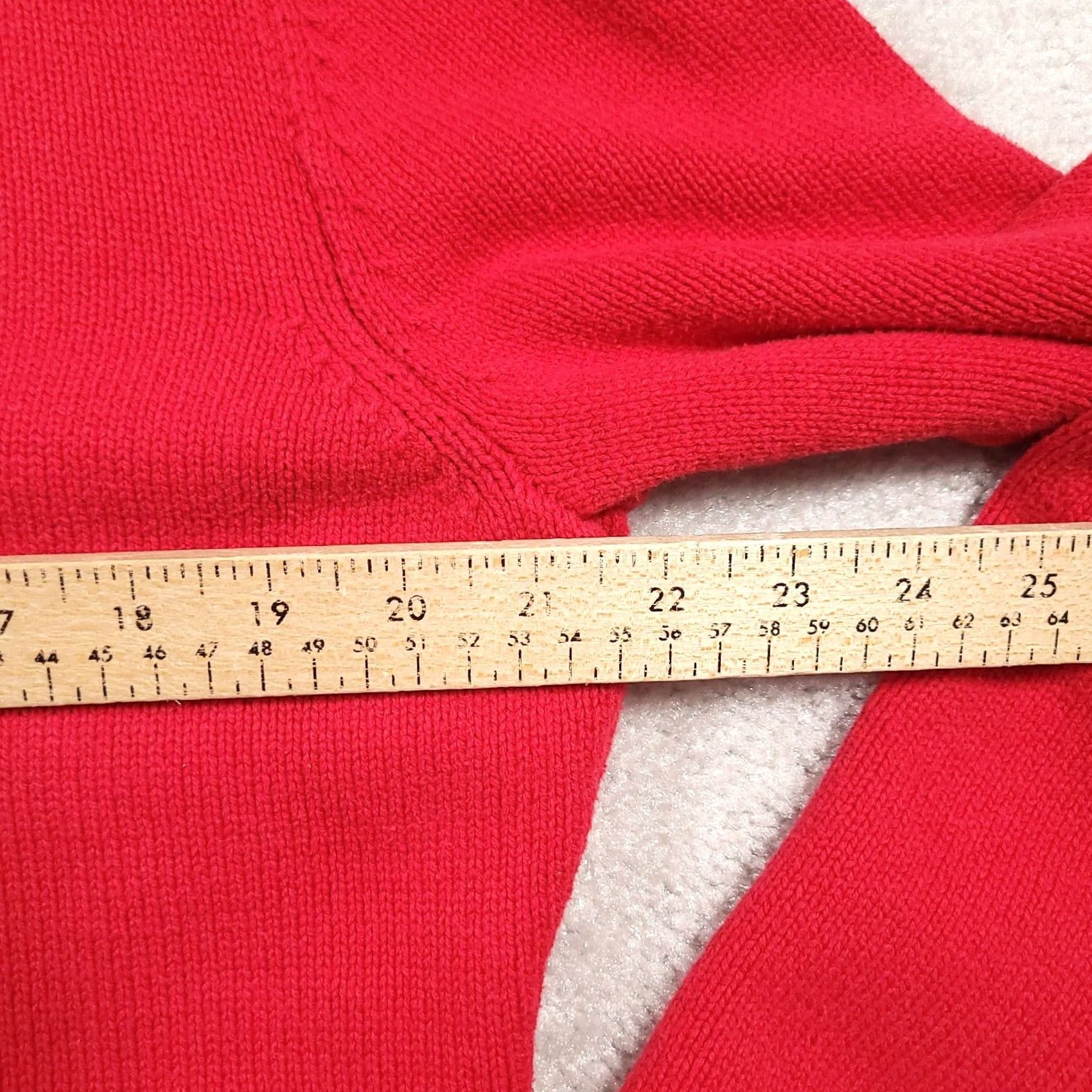 Van Heusen Van Heusen Sweater Womens XL Red Long Sleeve Cable Knit Size XL / US 12-14 / IT 48-50 - 7 Thumbnail