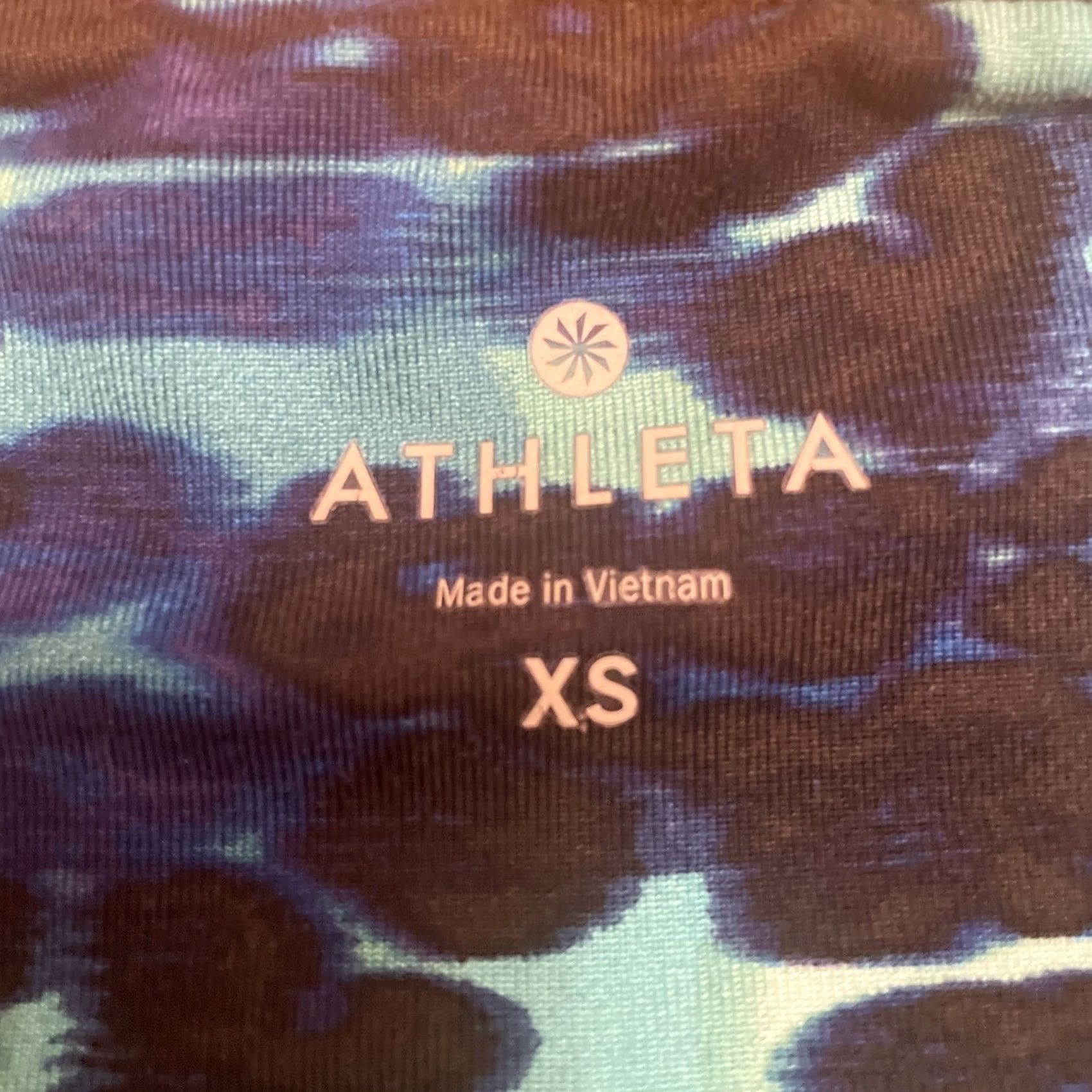 Athleta Athleta Women Blue Underwater XS Chaturanga Crop Yoga Tight Leggings Size 26" / US 2 / IT 38 - 3 Thumbnail