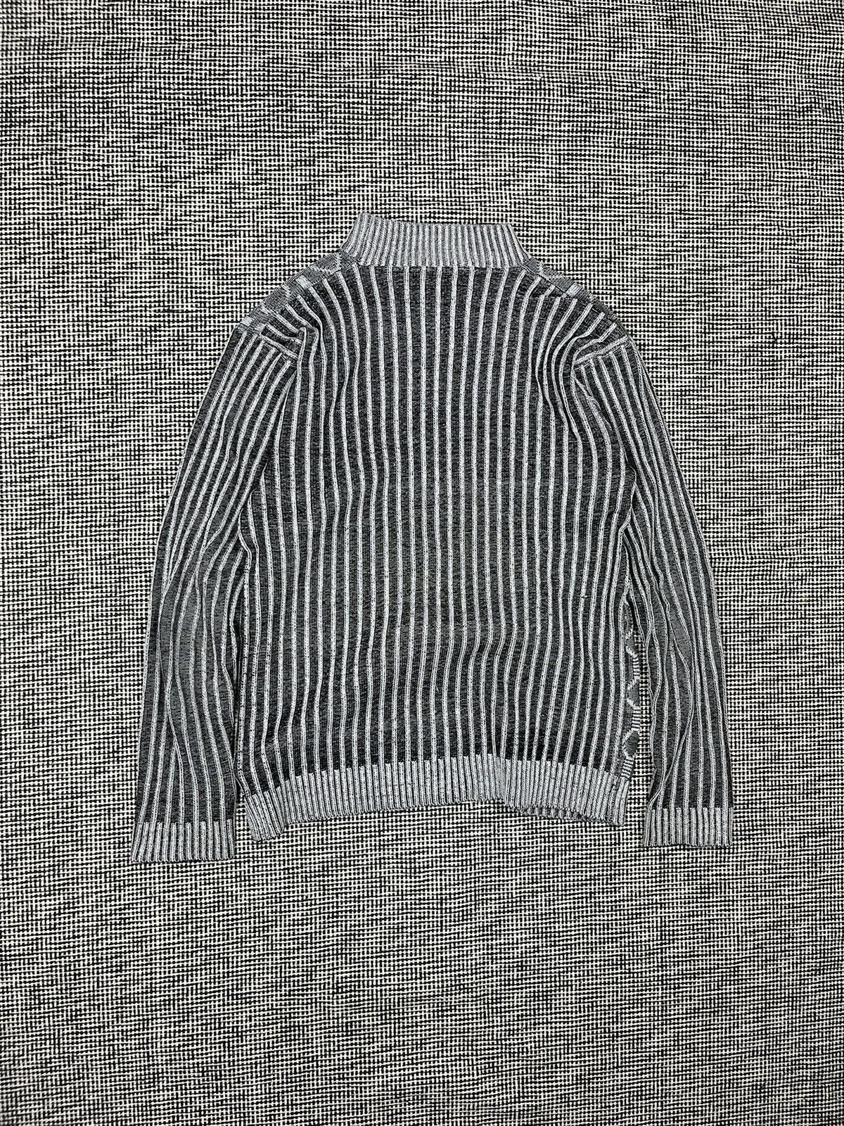 Japanese Brand × Vintage Vintage ribbed crazy pattern cyber style sweater y2k rave Size US M / EU 48-50 / 2 - 2 Thumbnail