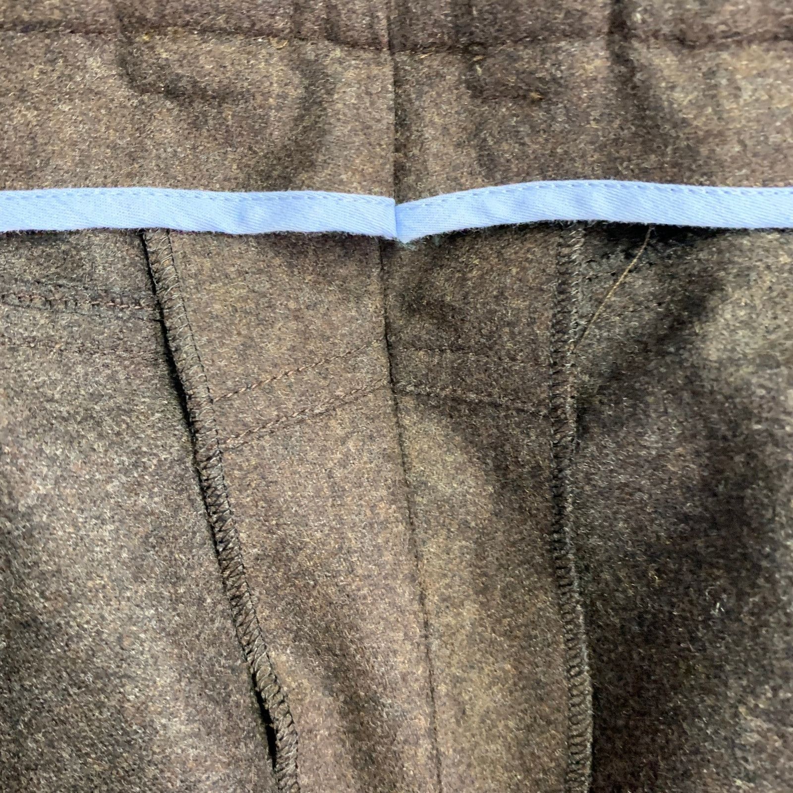 Saks Fifth Avenue SAKS FIFTH AVENUE Brown Heather Wool Jean Cut Casual Pants Size US 38 / EU 54 - 5 Thumbnail