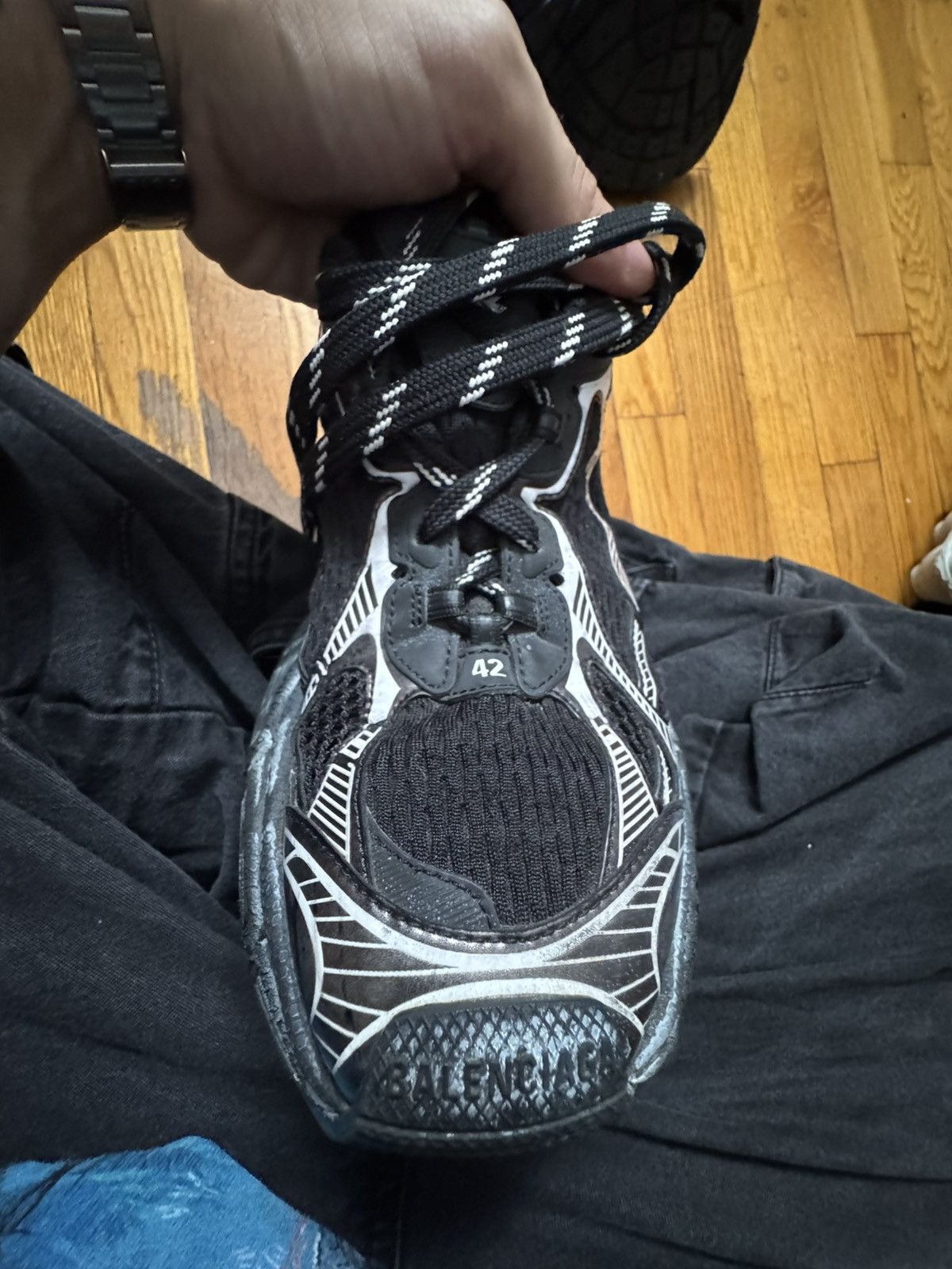 Balenciaga MEN'S 3XL SNEAKER IN BLACK Size US 9 / EU 42 - 10 Thumbnail