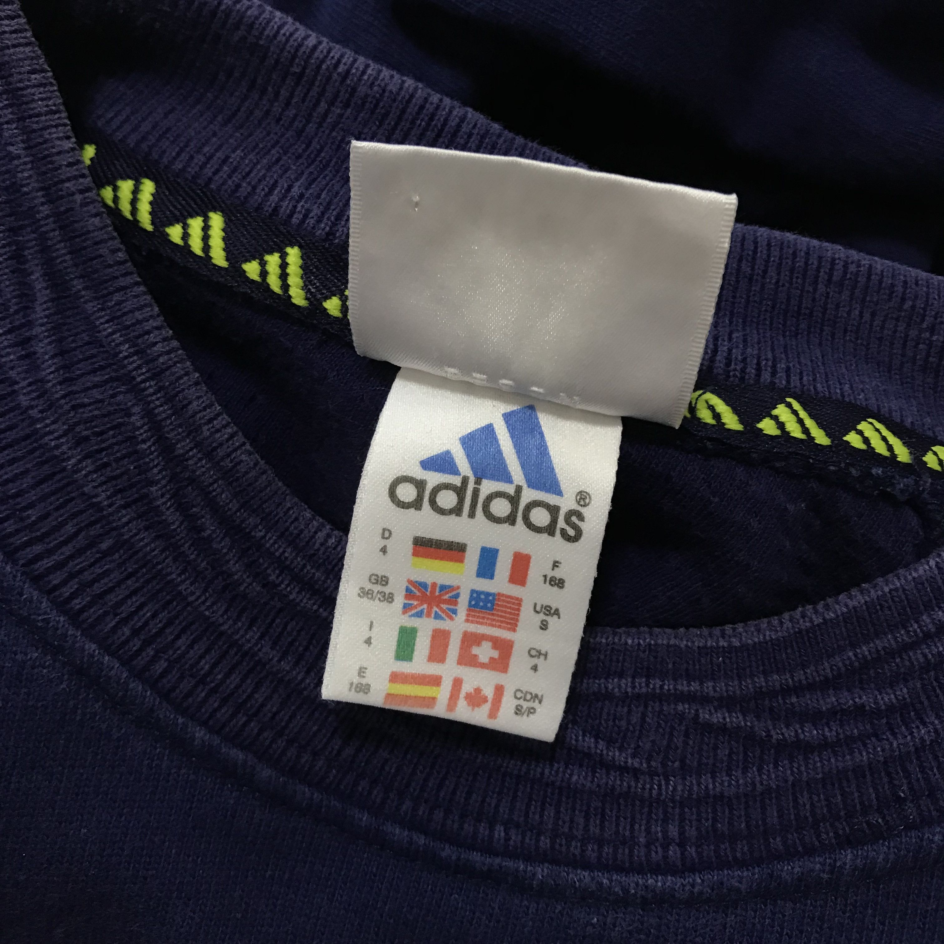 Adidas ADIDAS Vintage Sweatshirt Crewneck BigLogo 90s Rare Pullover Size US S / EU 44-46 / 1 - 6 Thumbnail