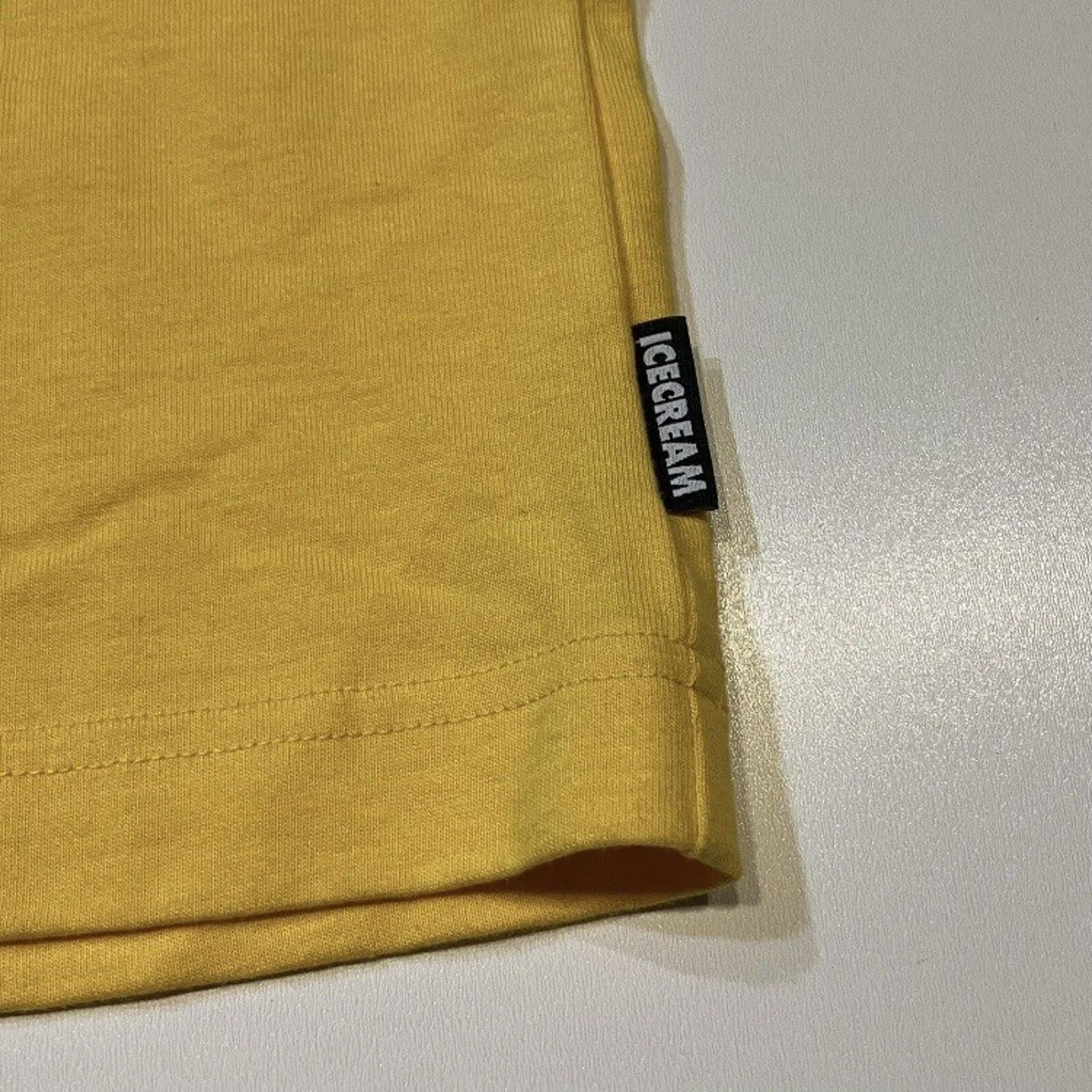 Icecream Ice Cream T Shirt Yellow Spell Out Mens Size Medium NEW Size US M / EU 48-50 / 2 - 9 Thumbnail