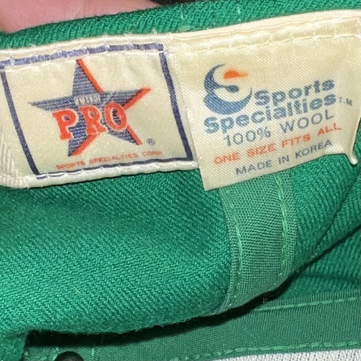 NBA × Sports Specialties × Vintage Vintage 80s Boston Celtics Wool Hat Size ONE SIZE - 7 Thumbnail