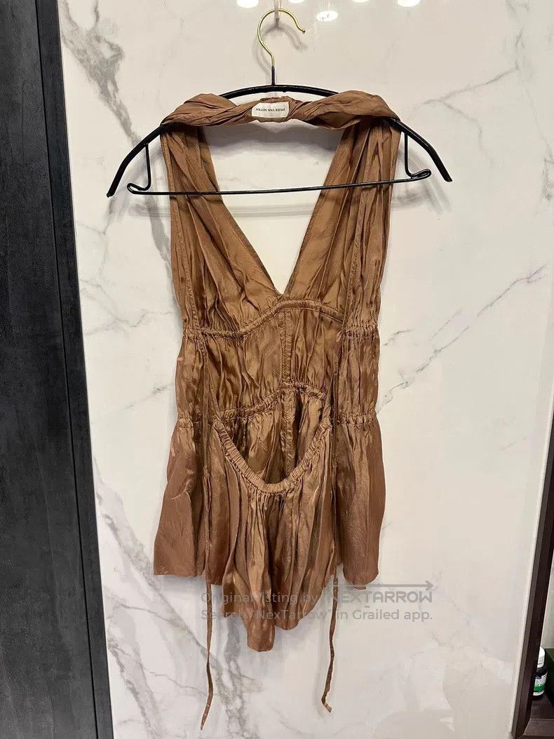 Dries Van Noten Dries Van Noten size:36 Silk Halter Top Size S / US 4 / IT 40 - 3 Thumbnail