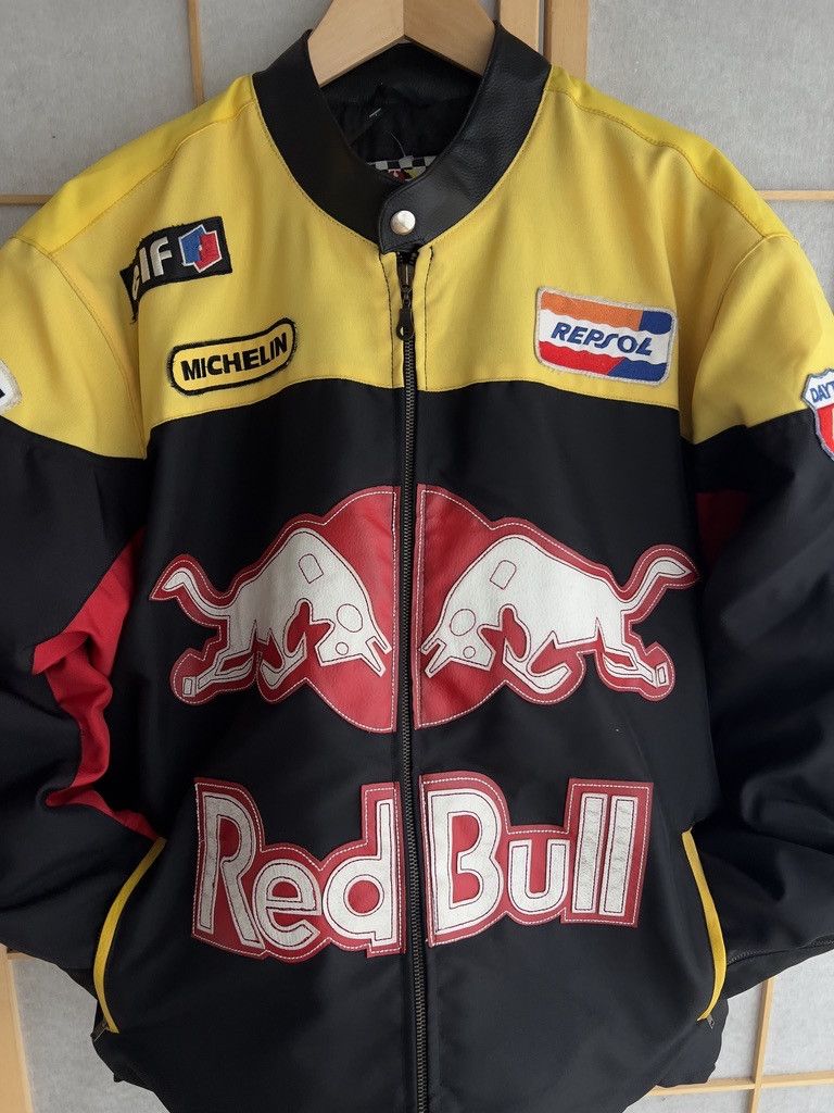 Red Bull CRAZY! Red Bull Vintage 2000s Racing bomber jacket baggy y2k Size US L / EU 52-54 / 3 - 11 Thumbnail